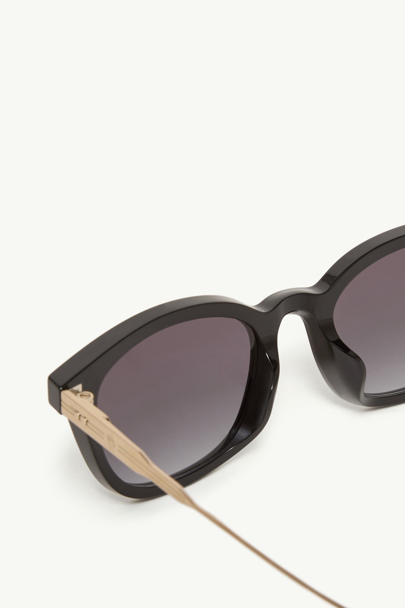 Occhiali da sole rettangolari Lentis Gender Neutral Nero Brillante Moncler 5
