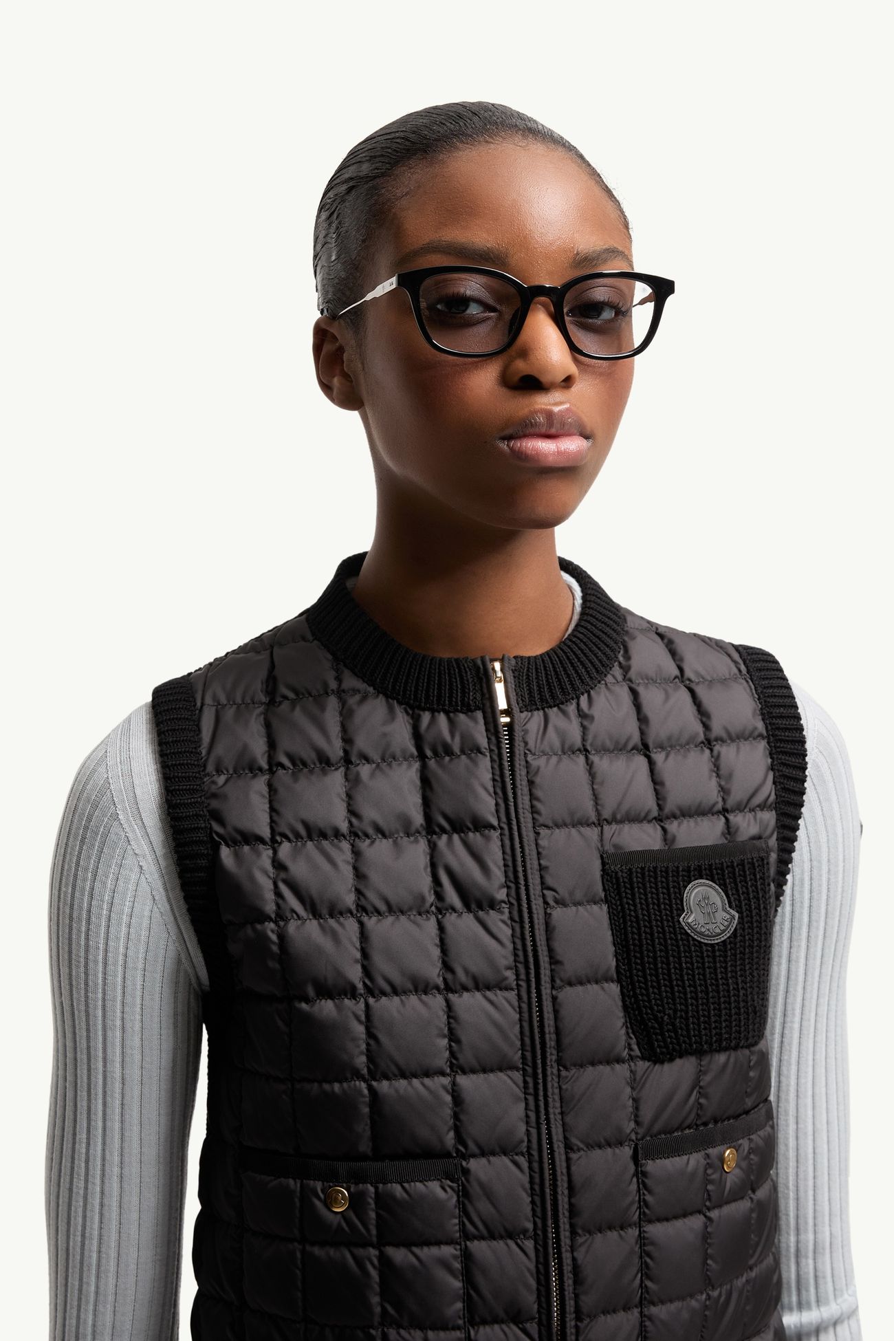 Lentis サングラス ジェンダーニュートラル シャイニーブラック Moncler 2