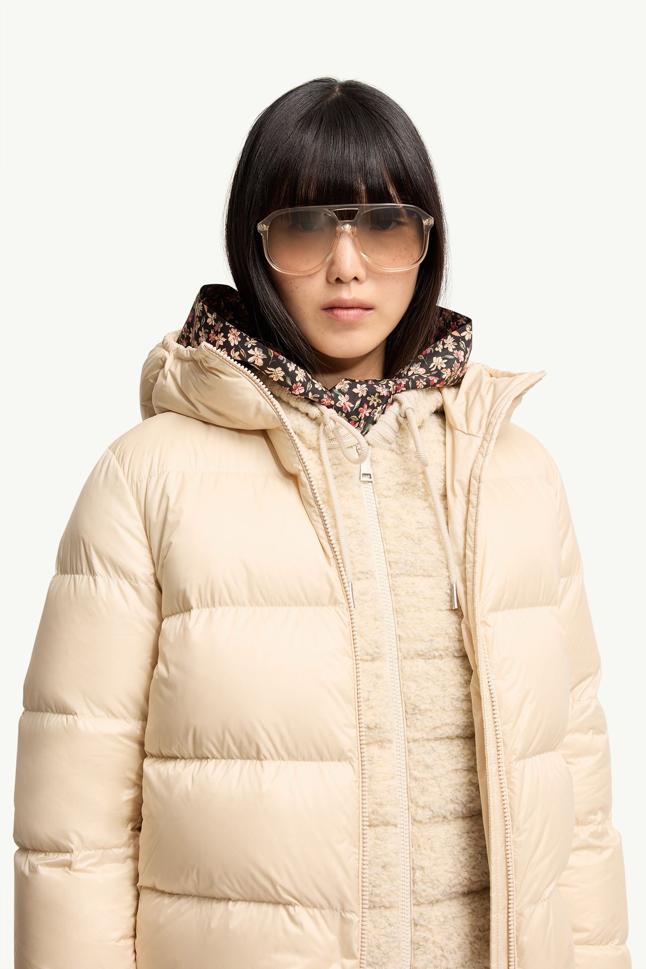 Fluxe サングラス ジェンダーニュートラル トラスペアレントグレー Moncler 1