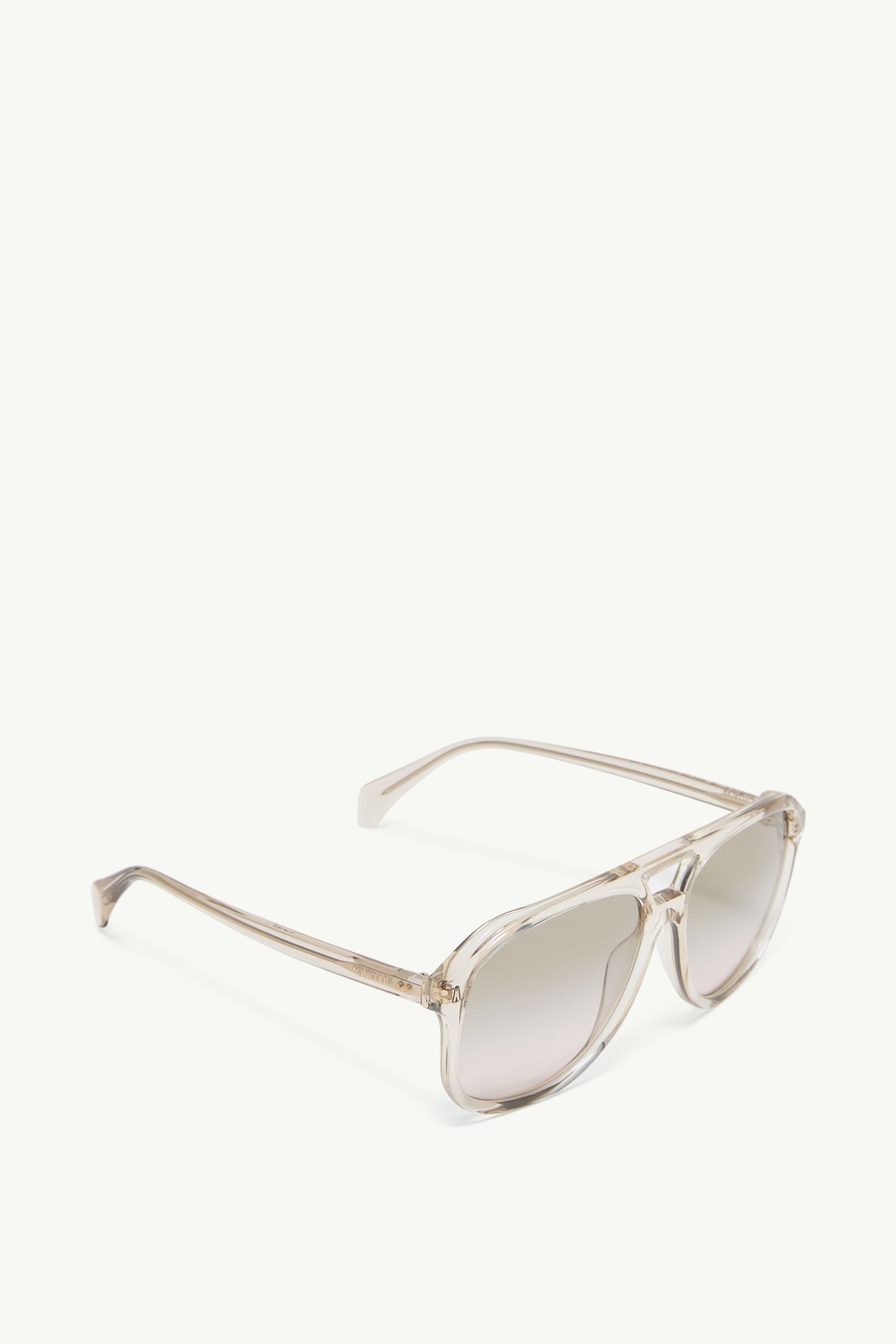 Fluxe Pilot Sunglasses Gender Neutral Transparent Gray Moncler 4