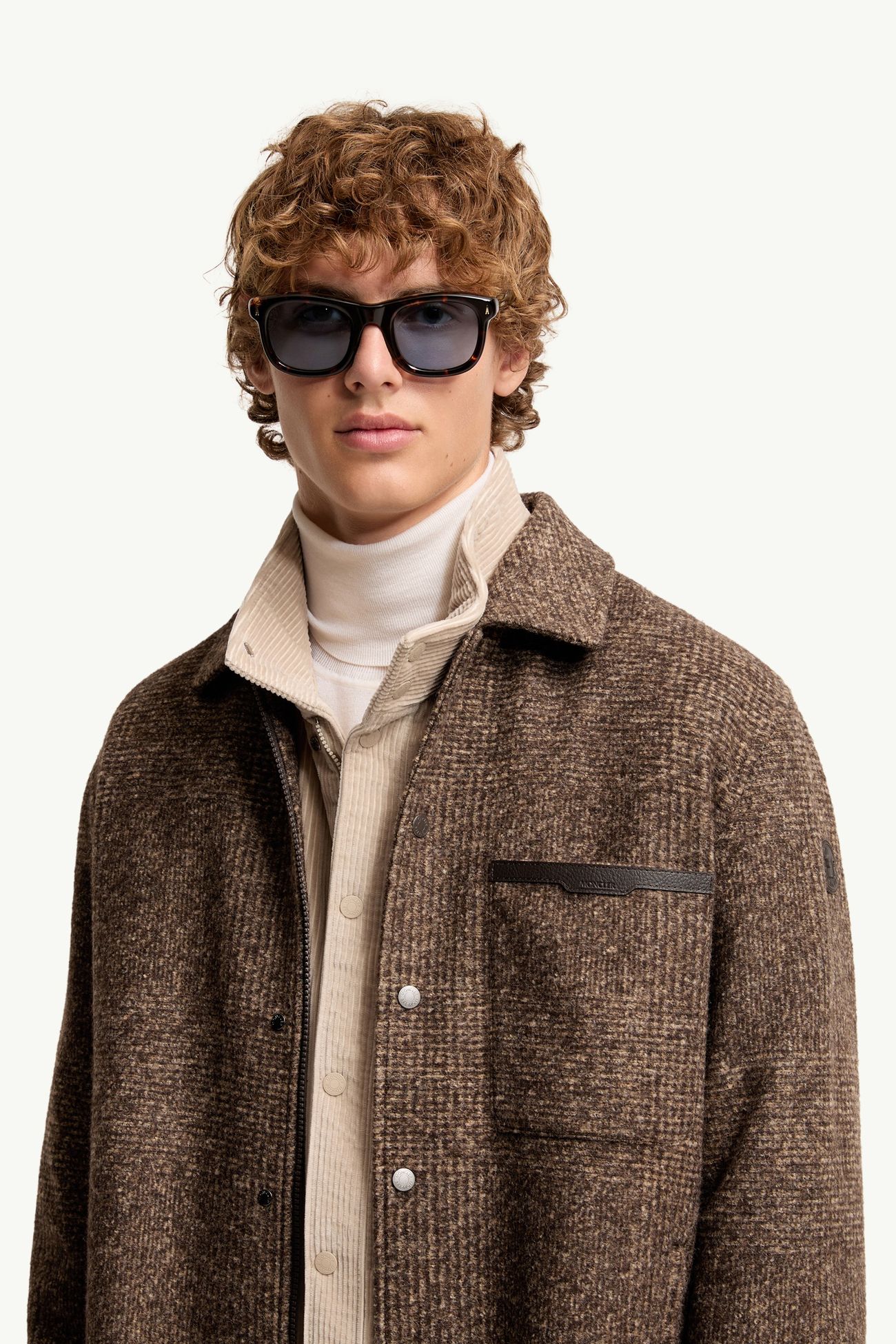 Noirr Squared  Sunglasses Gender Neutral Dark Brown Moncler 1
