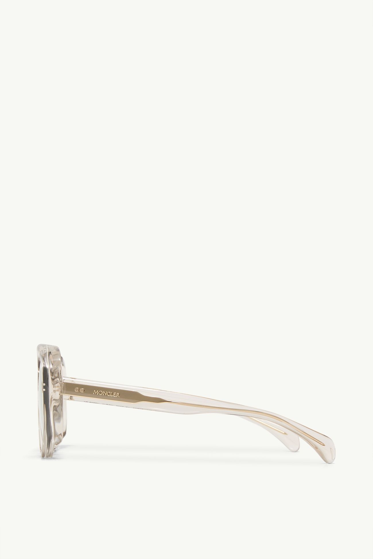 Auron Pilot Sunglasses Gender Neutral Transparent Gray Moncler 3