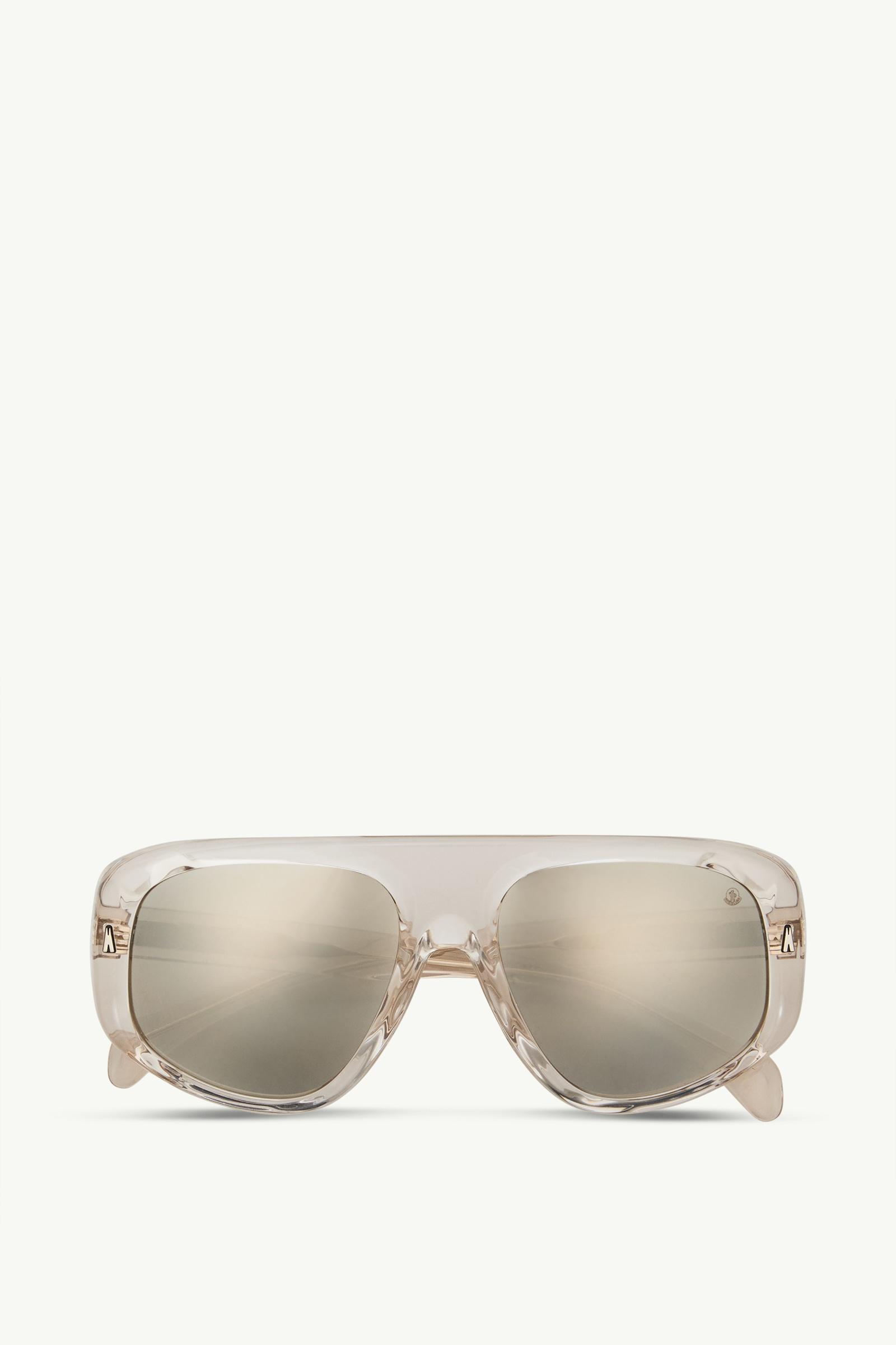 Auron Pilot Sunglasses Gender Neutral Transparent Gray Moncler, 1 of 0