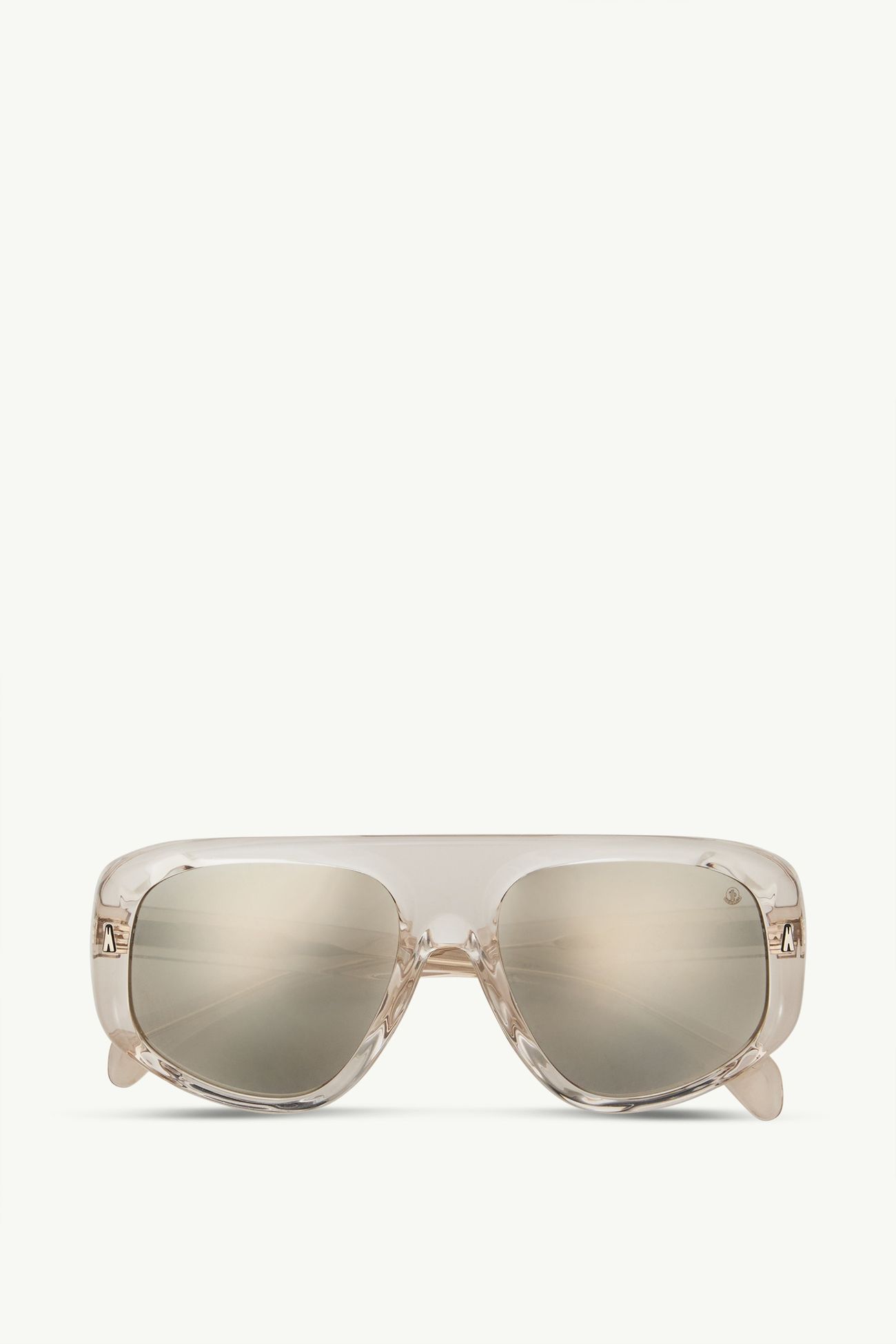 Auron Pilot Sunglasses Gender Neutral Transparent Gray Moncler 0