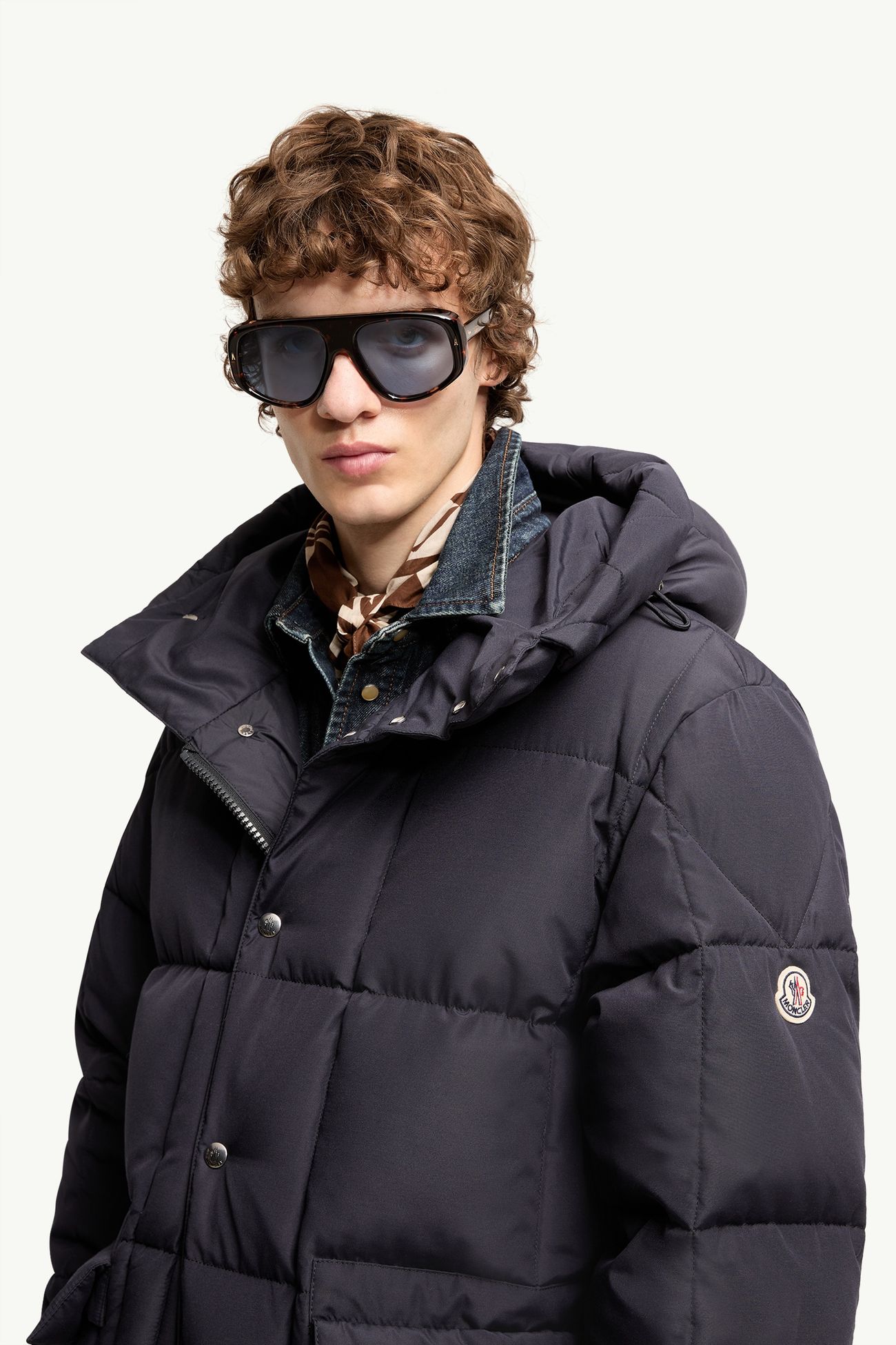 Auron男女款飞行员太阳镜 中性 棕色 Moncler 1
