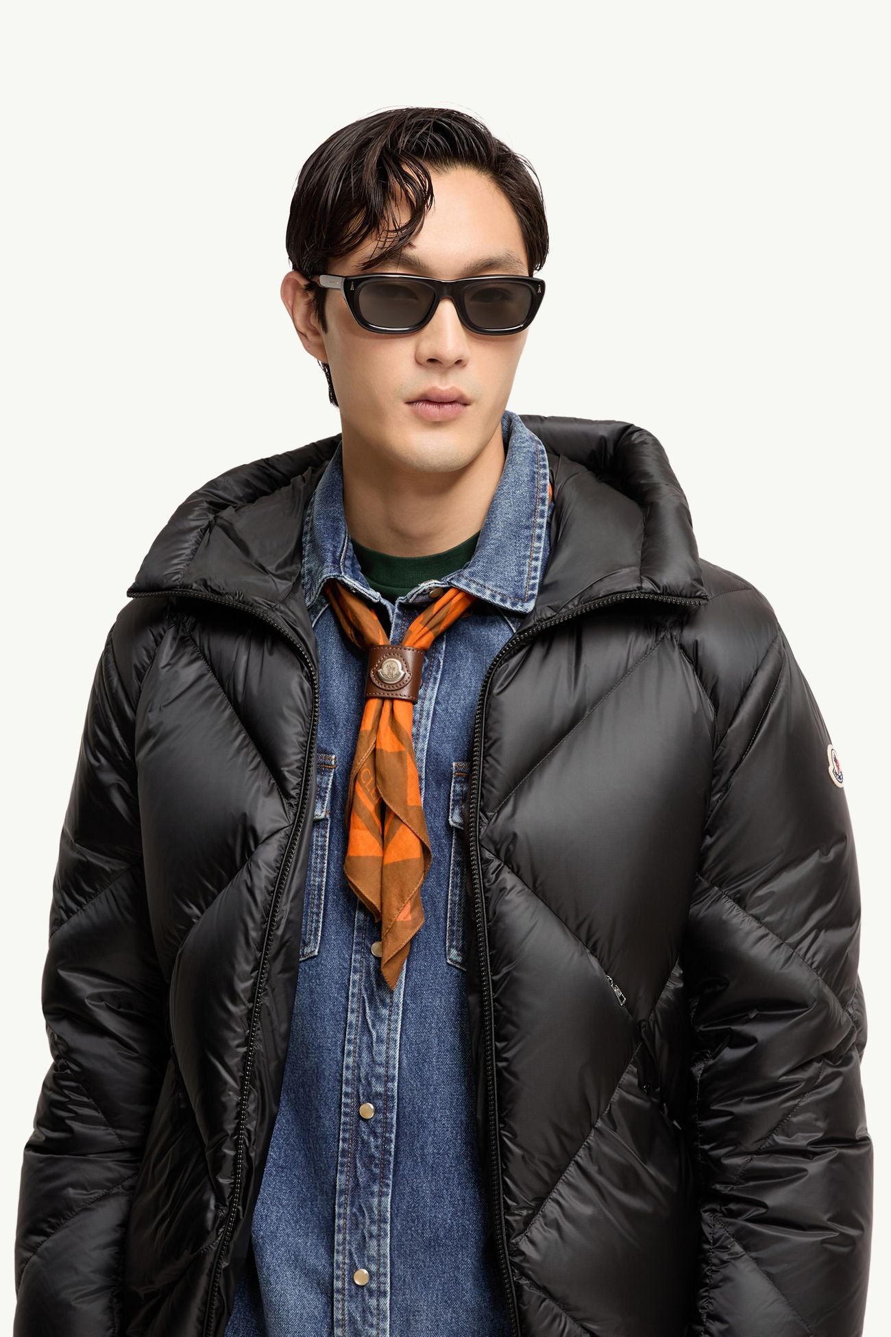 Lido Rectangular Sunglasses Gender Neutral Black Moncler 2