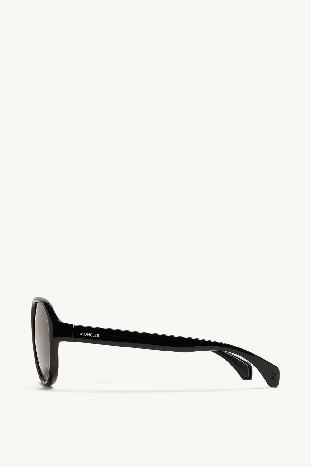 Halcyonne Pilot Sunglasses Gender Neutral Shiny Black Moncler 2