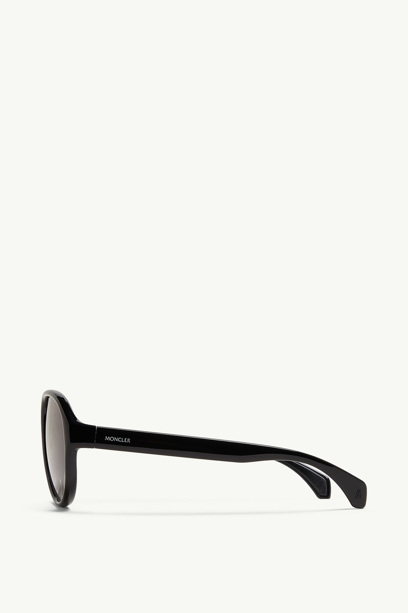 Halcyonne Pilot Sunglasses Gender Neutral Shiny Black Moncler 2