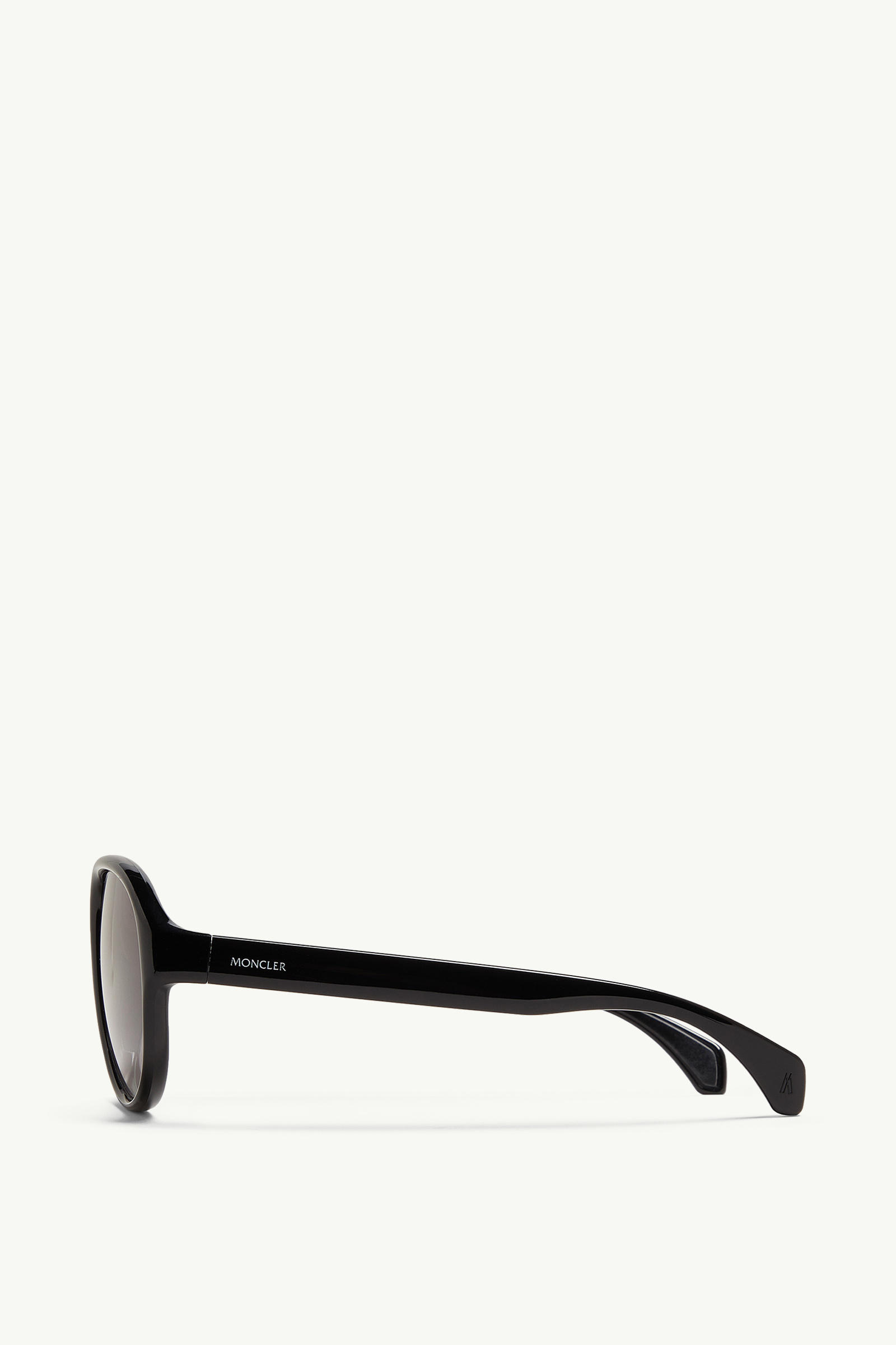 Halcyonne Pilot Sunglasses Gender Neutral Shiny Black Moncler 2