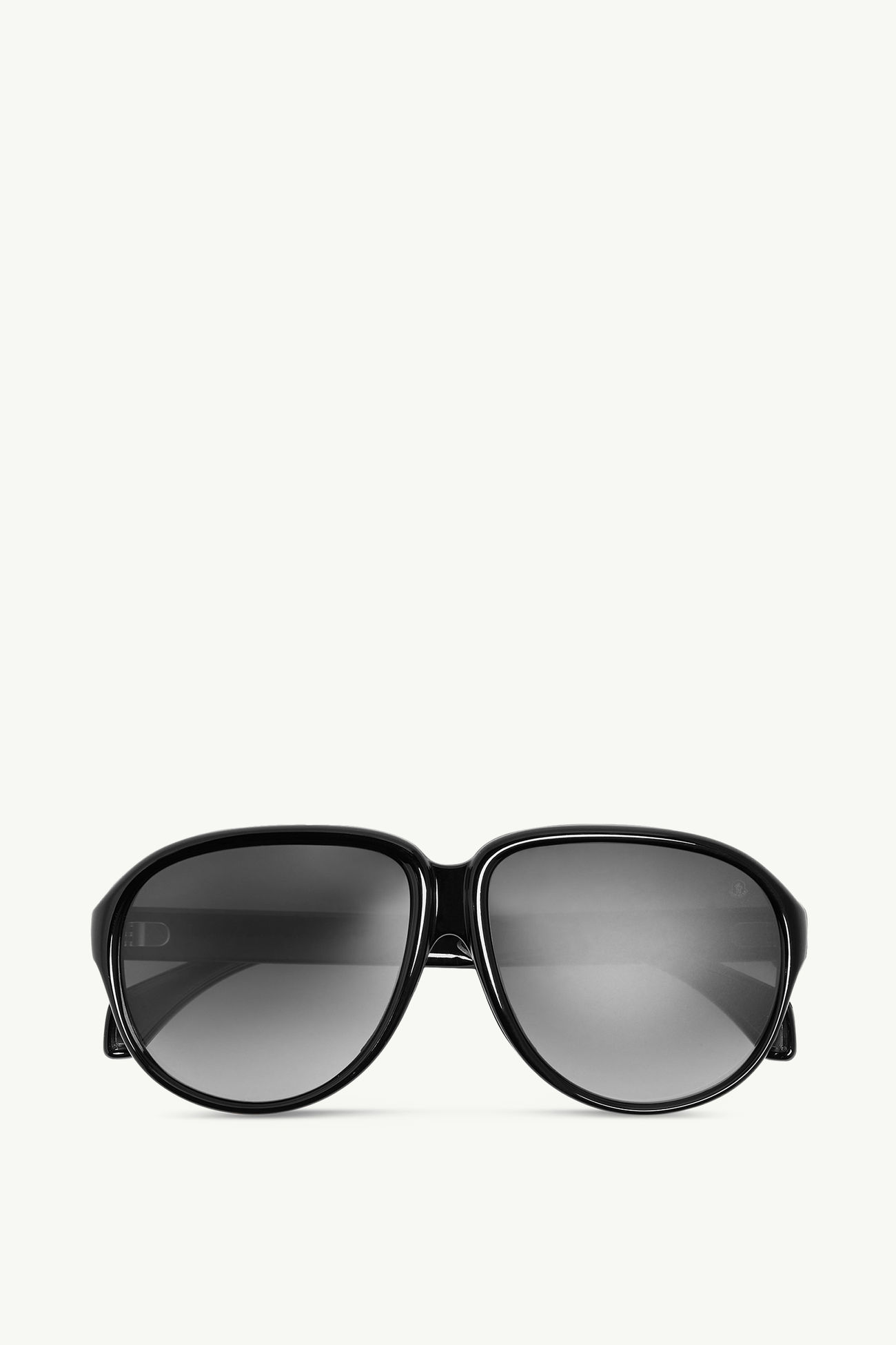 Halcyonne Pilot Sunglasses Gender Neutral Shiny Black Moncler 0