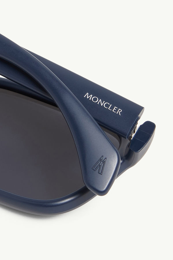 Slicka Rectangular Sunglasses Gender Neutral Matte Blue Moncler 5