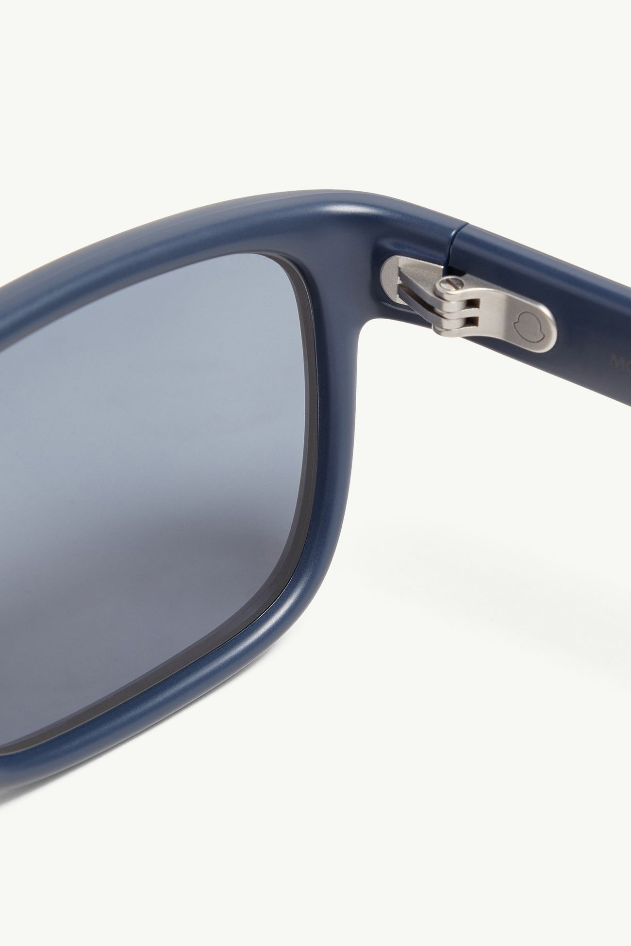 Occhiali da sole rettangolari Slicka Gender Neutral Blu Opaco Moncler 7