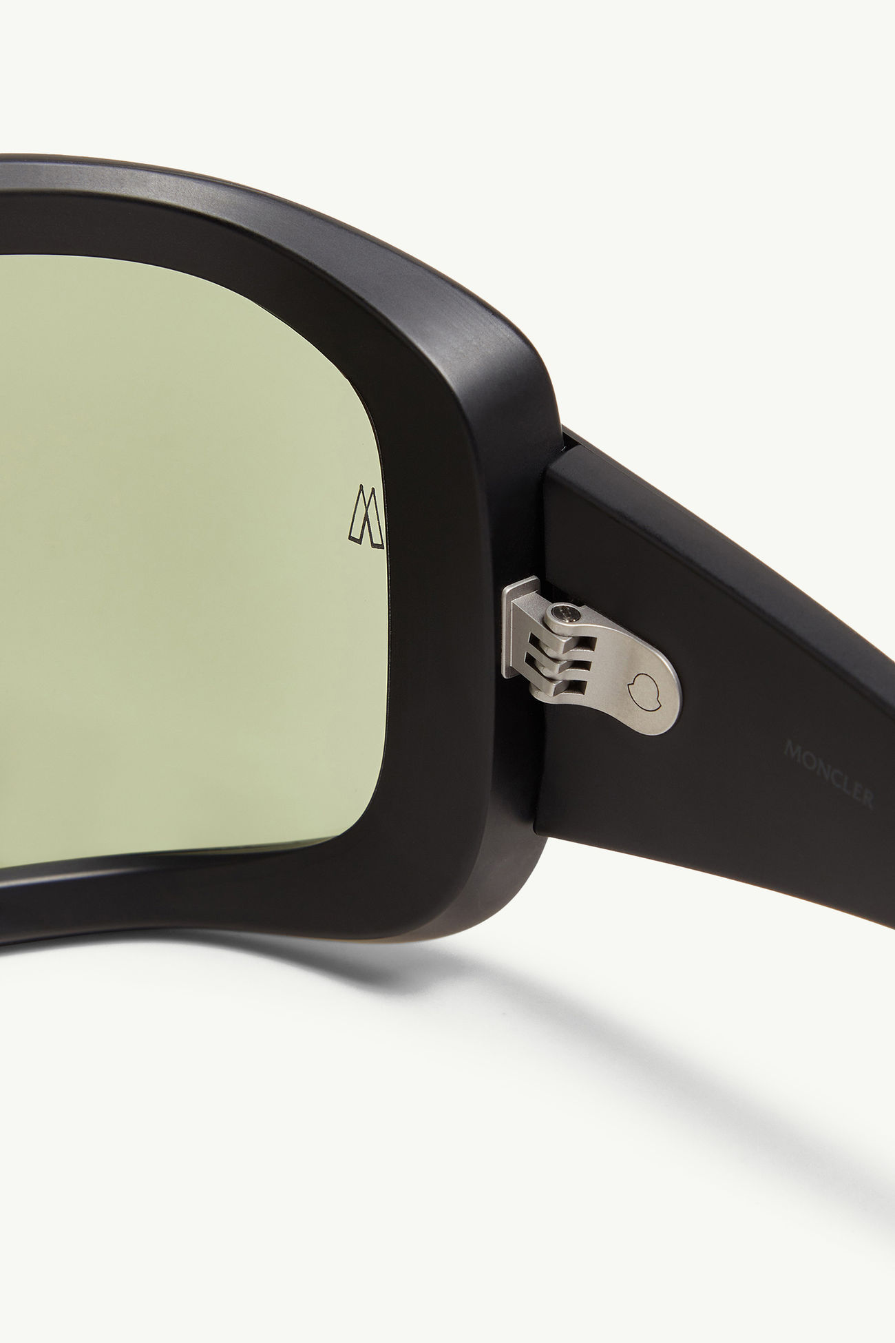 Snowseeker rechteckige Sonnenbrille Genderneutral Mattschwarz Moncler 5