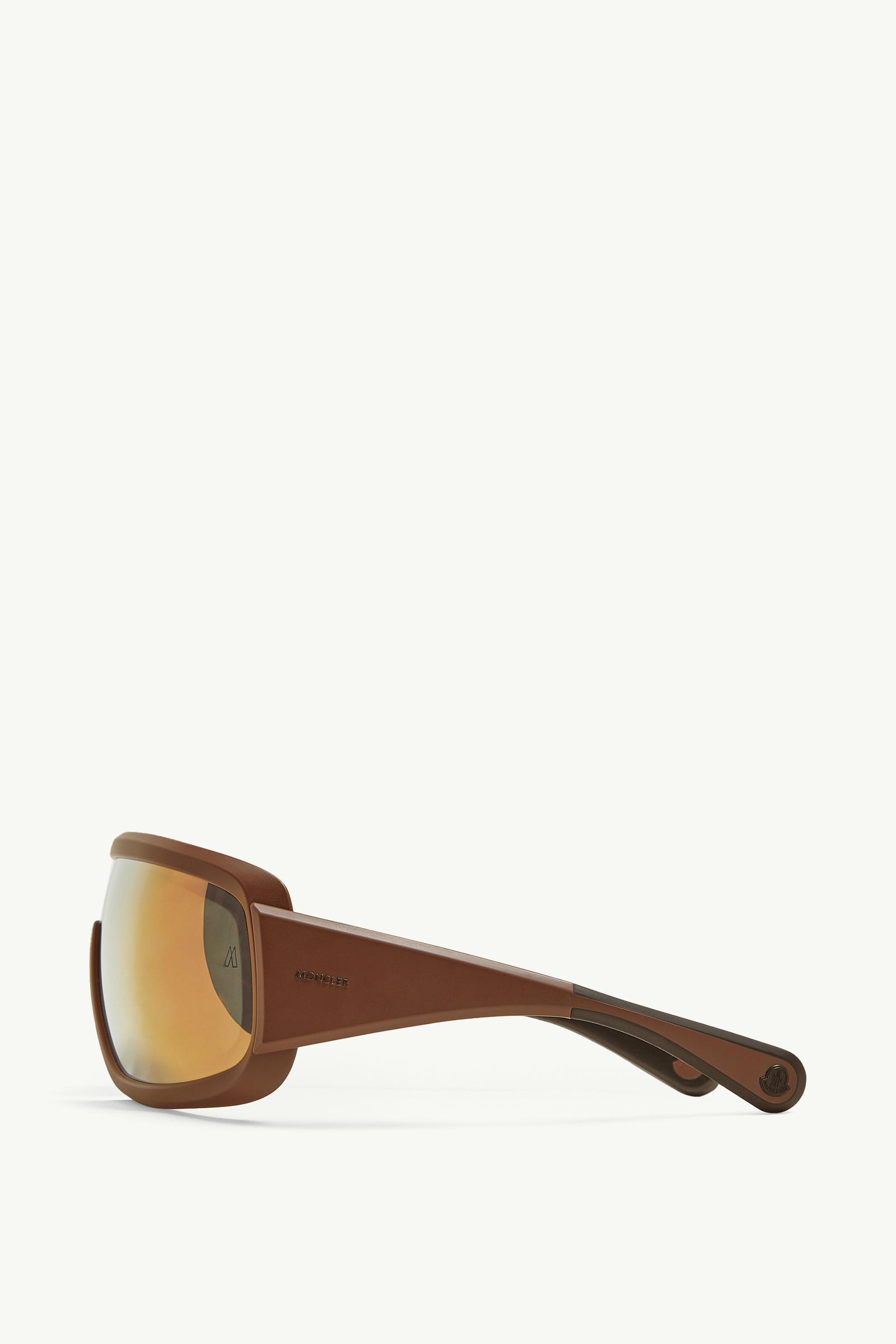 Matte Brown Snowseeker Rectangular Sunglasses - Sunglasses
