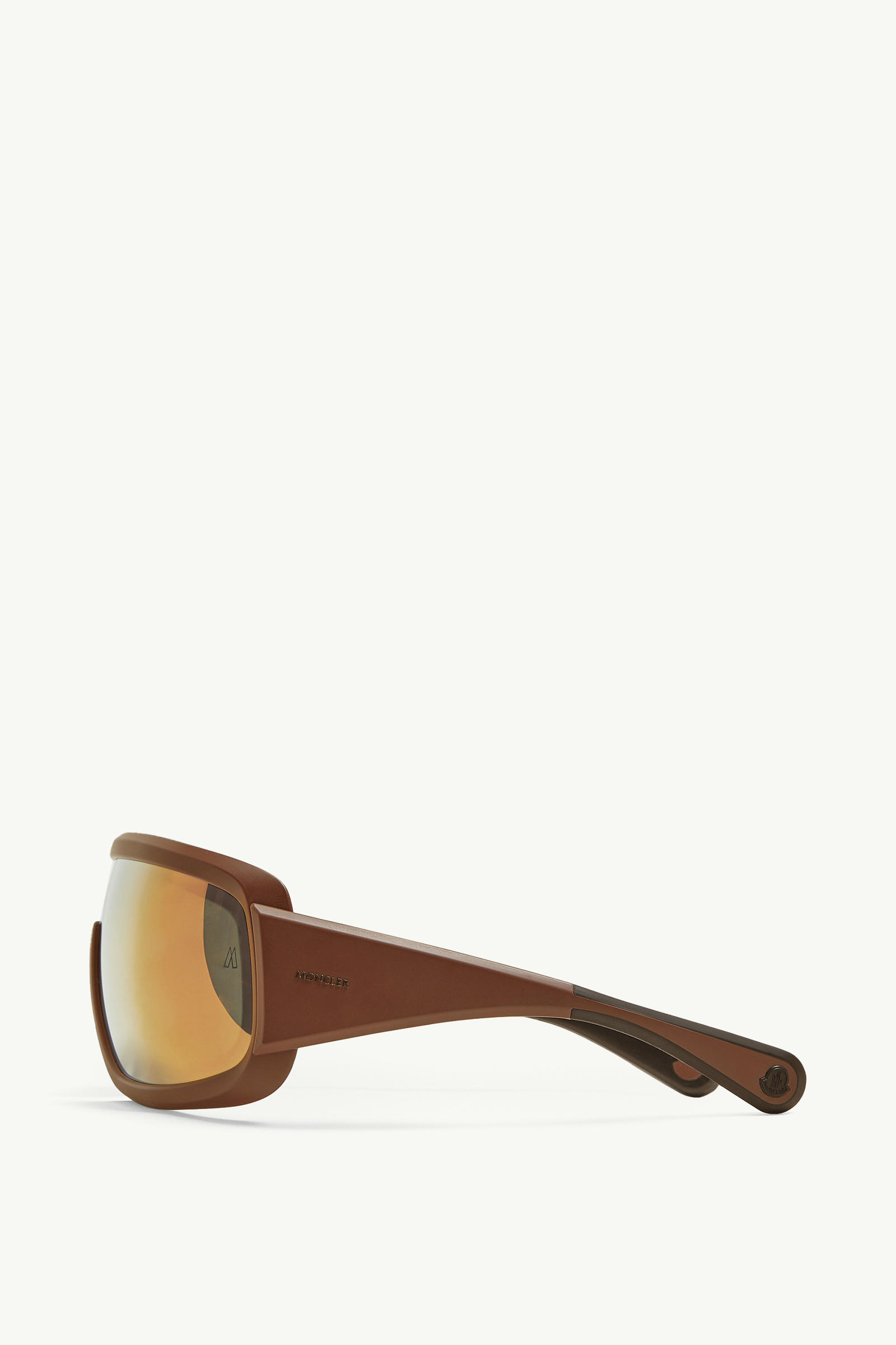 Snowseeker Rectangular Sunglasses Gender Neutral Matte Brown Moncler 2