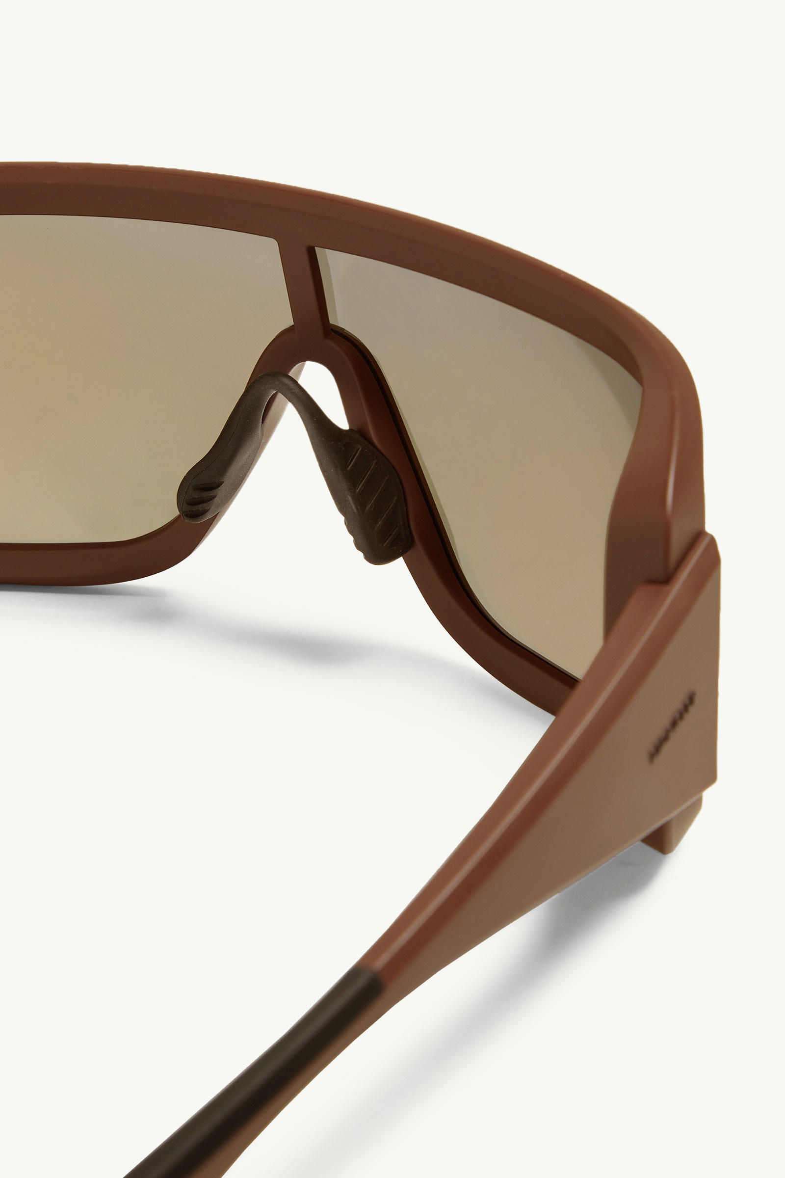 Snowseeker Rectangular Sunglasses Gender Neutral Matte Brown Moncler 4