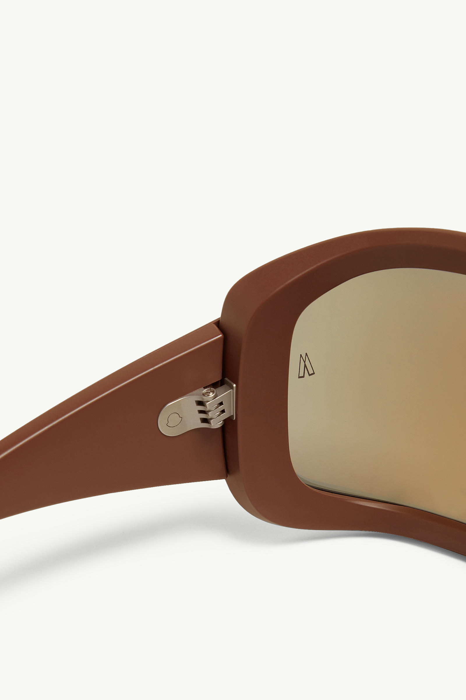 Snowseeker Rectangular Sunglasses Gender Neutral Matte Brown Moncler 6