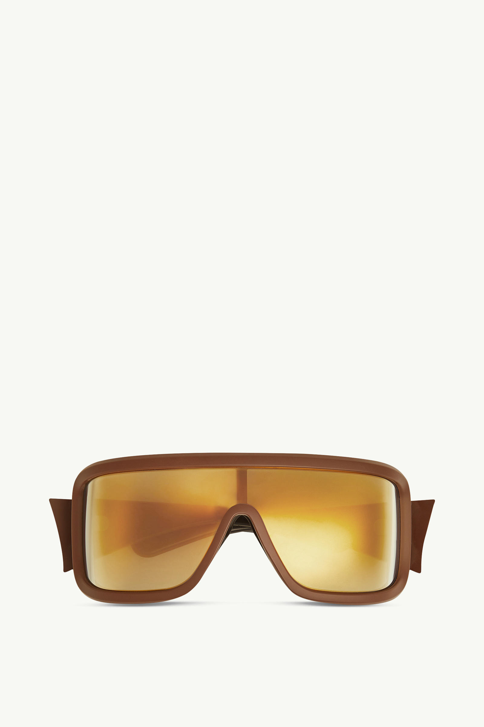 Snowseeker Rectangular Sunglasses Gender Neutral Matte Brown Moncler 0