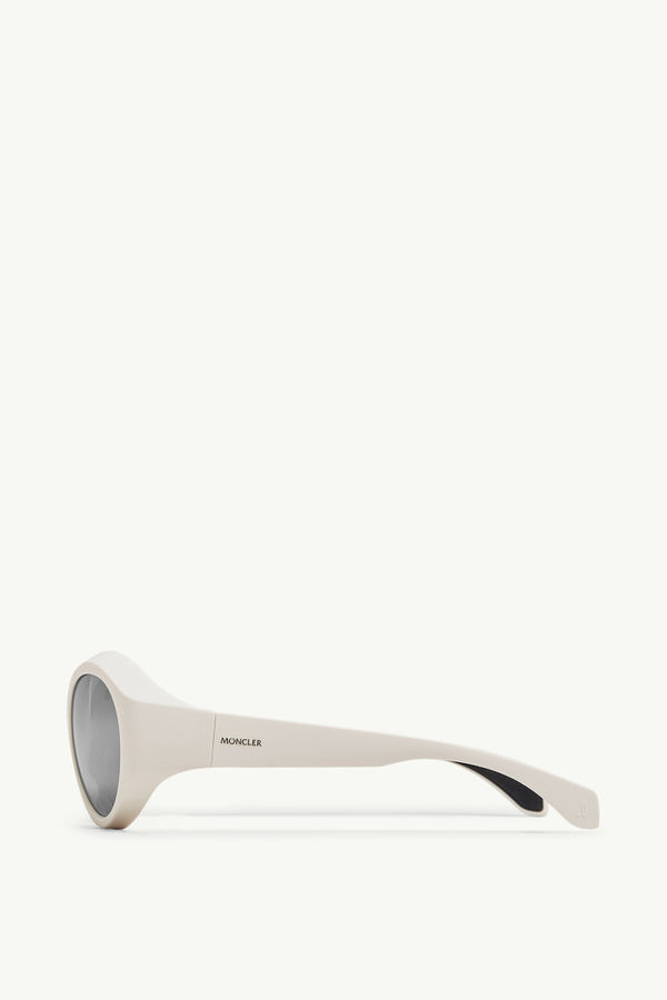 Futuro Round Sunglasses Gender Neutral Matte Off-white Moncler 2