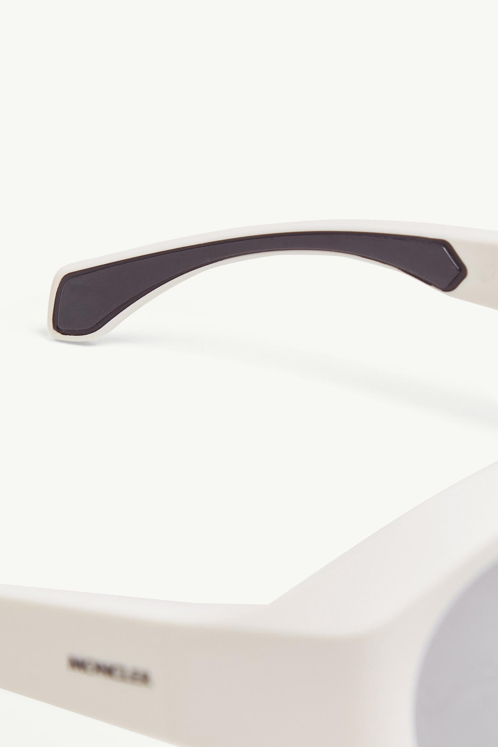 Matte Off-white Futuro Round Sunglasses - Sunglasses for Men