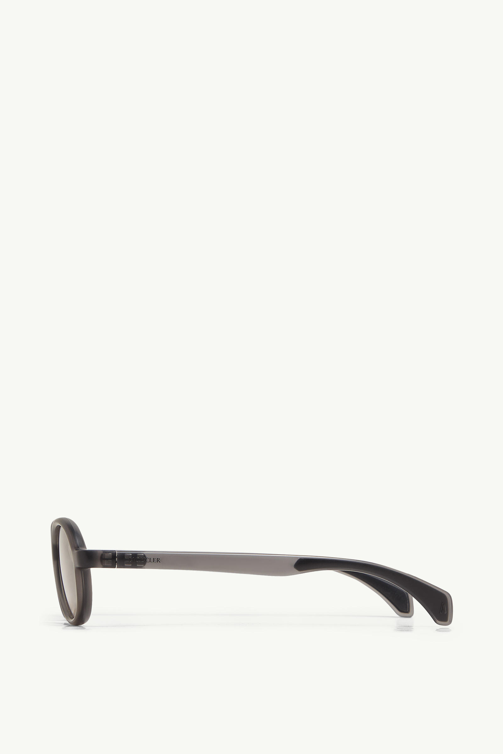 Caprice Oval Sunglasses Gender Neutral Matte Transparent Grey Moncler 2