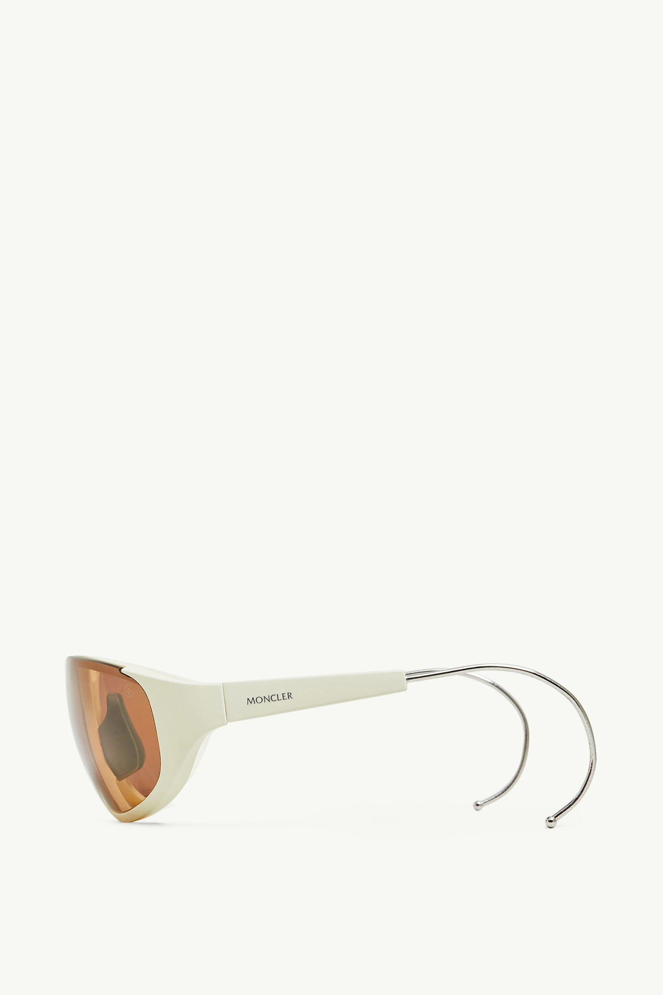 Laszer Masken-Sonnenbrille MATT CREMEFARBEN Moncler 2