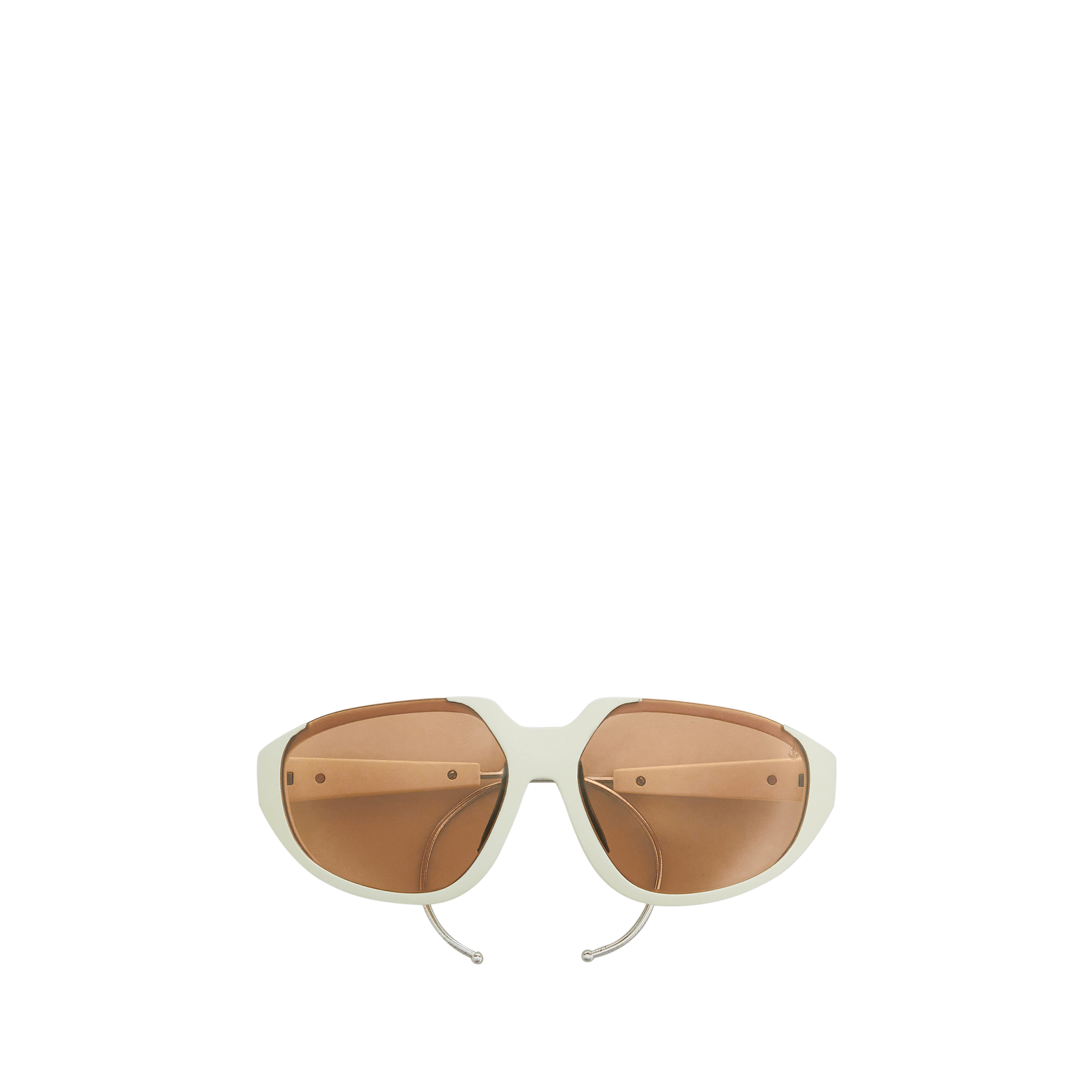 Moncler   Laszer Mask Sunglasses  in White, Size: 64