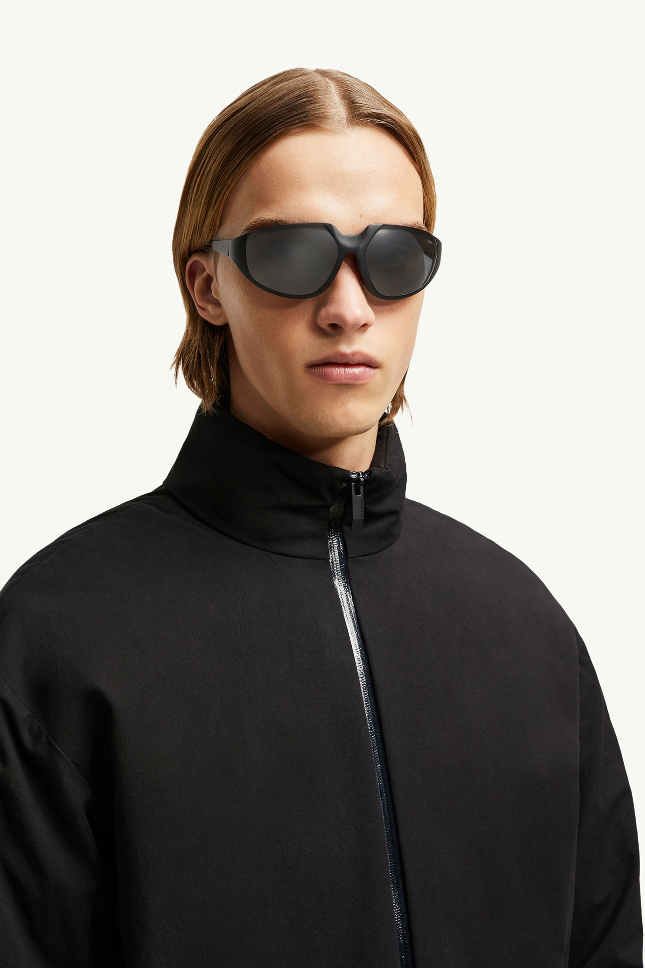 Gafas de sol tipo máscara Laszer Negro Mate Moncler 1