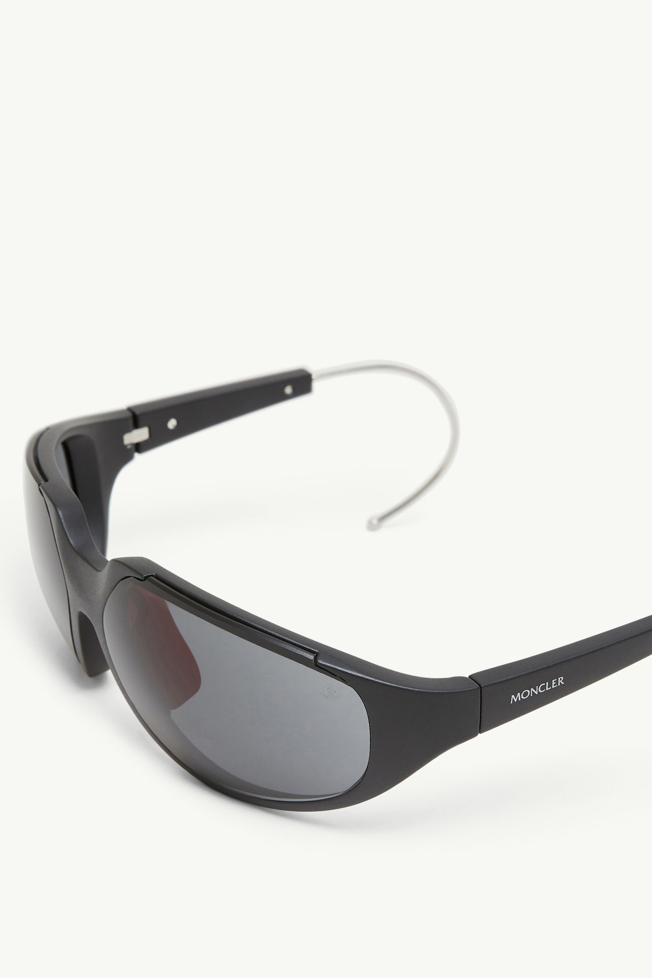 Laszer Masken-Sonnenbrille Mattschwarz Moncler 3