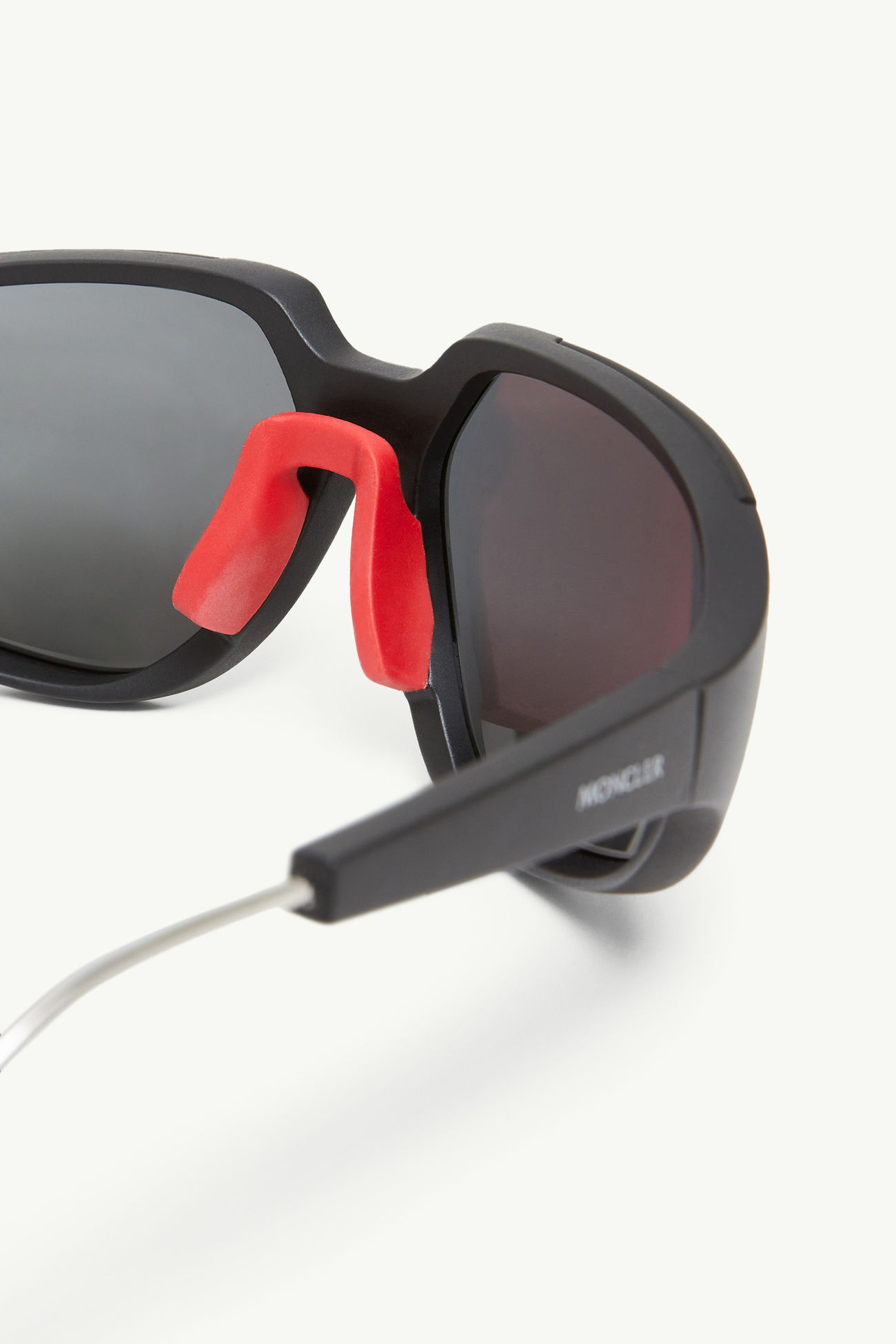 Laszer Masken-Sonnenbrille Mattschwarz Moncler 4