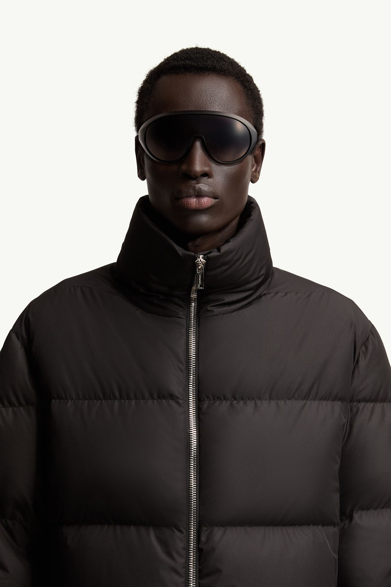 Occhiali da sole ovali Contrast Moncler + Rick Owens Gender Neutral Nero Opaco Moncler 1