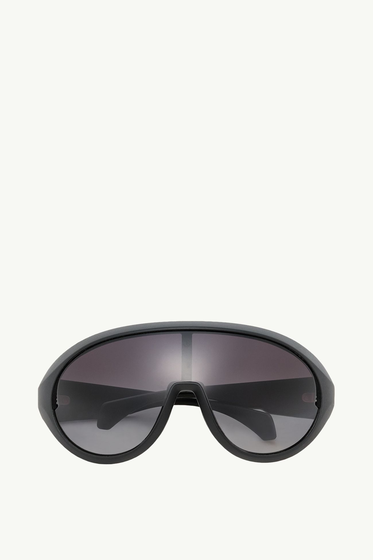 Moncler + Rick Owens Contrast ovale Sonnenbrille Genderneutral Mattschwarz Moncler 0