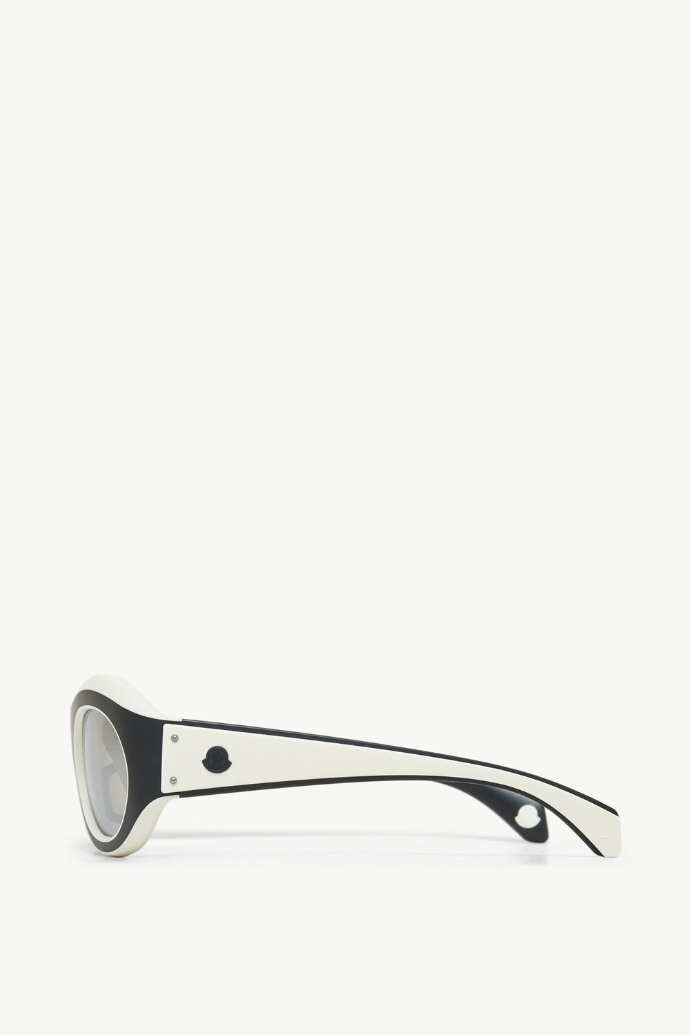 Ramillon Oval Sunglasses Gender Neutral Black & White Moncler 2
