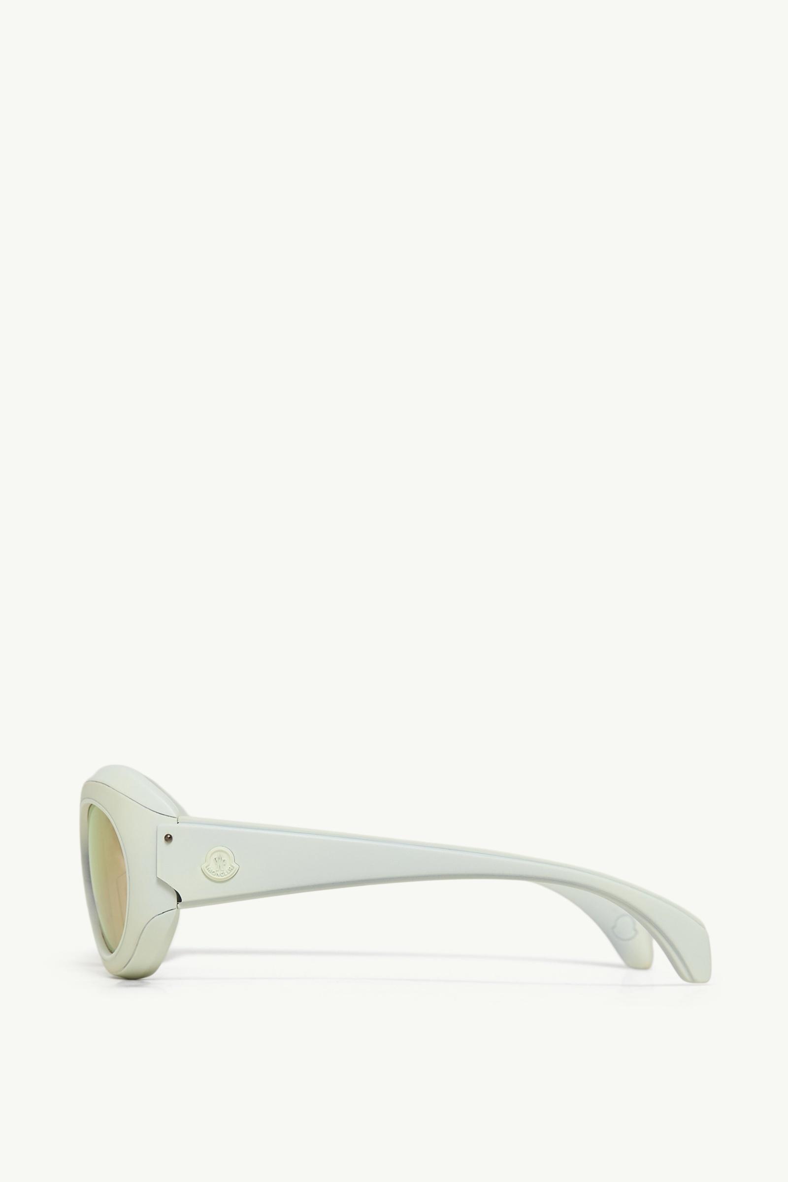 White Ramillon Oval Sunglasses - Sunglasses for Men | Moncler US