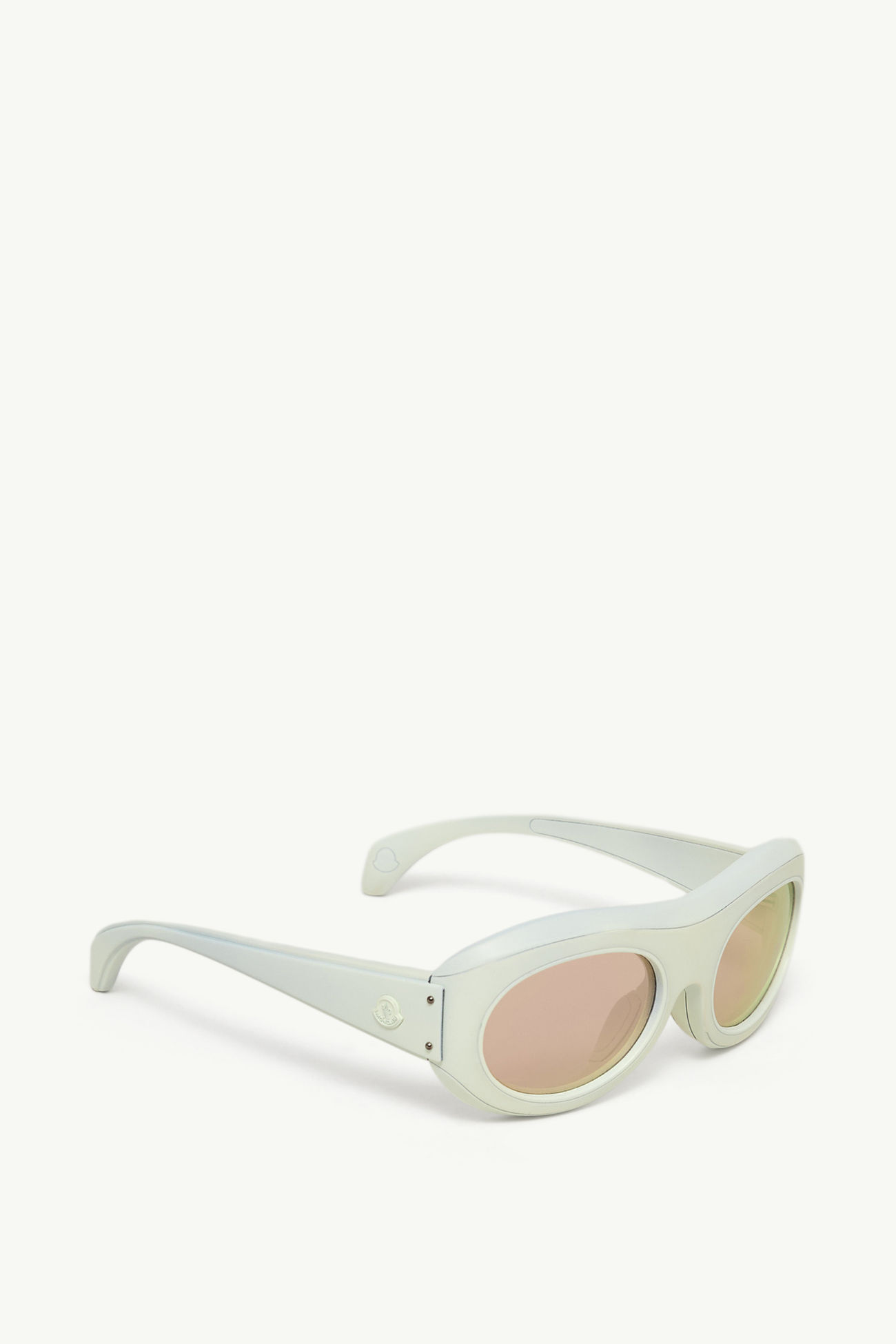 Ramillon ovale Sonnenbrille Genderneutral Weiß Moncler 4