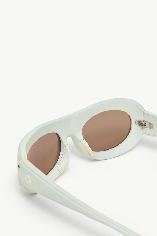 Lunettes de soleil ovales Ramillon Mixte Blanc Moncler 5