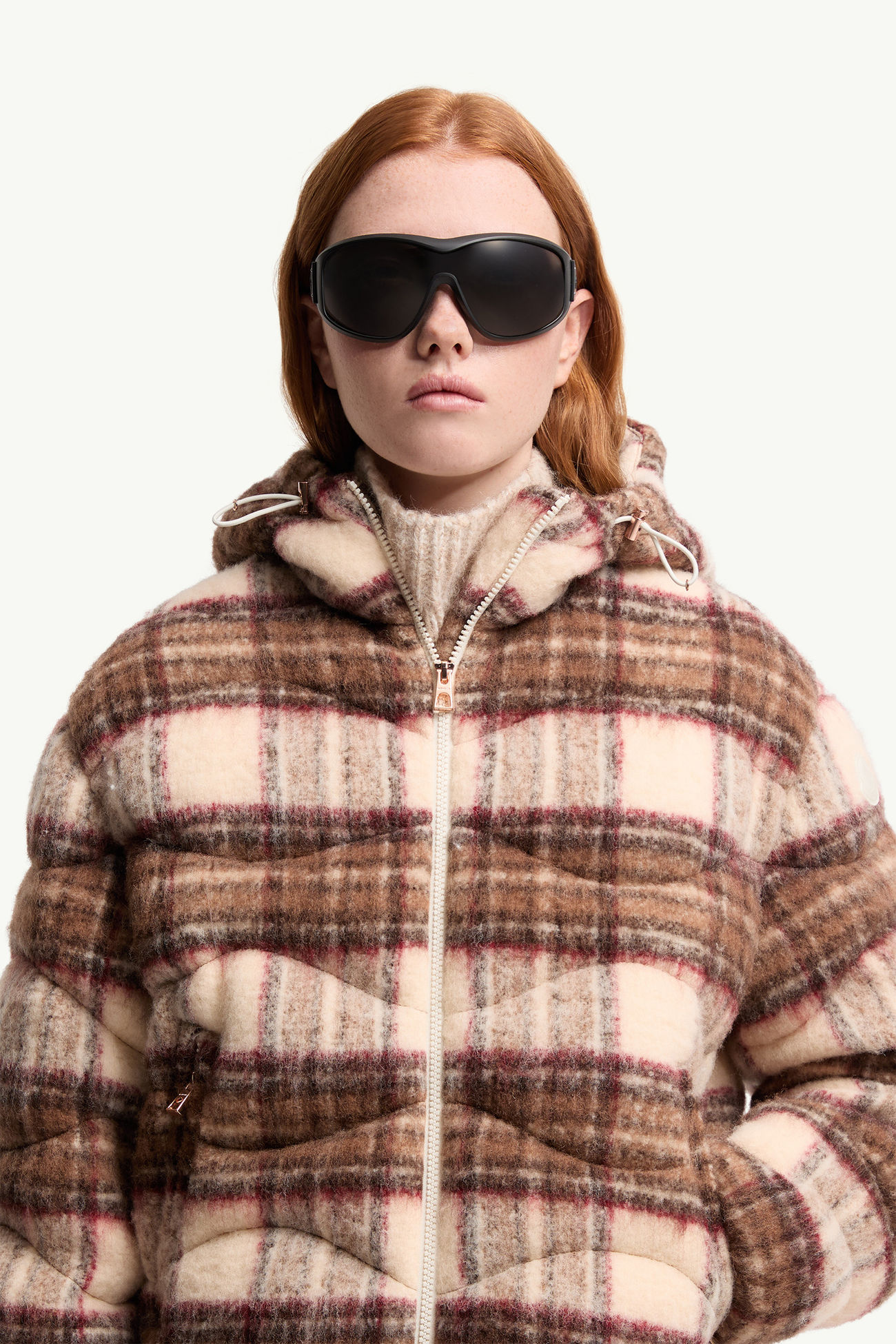 Occhiali da Sole Ovali Thyra Gender Neutral Nero Opaco Moncler 2