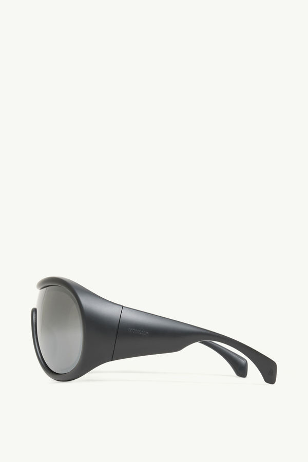 Lunettes de soleil ovales Thyra Mixte Noir Mat Moncler 2