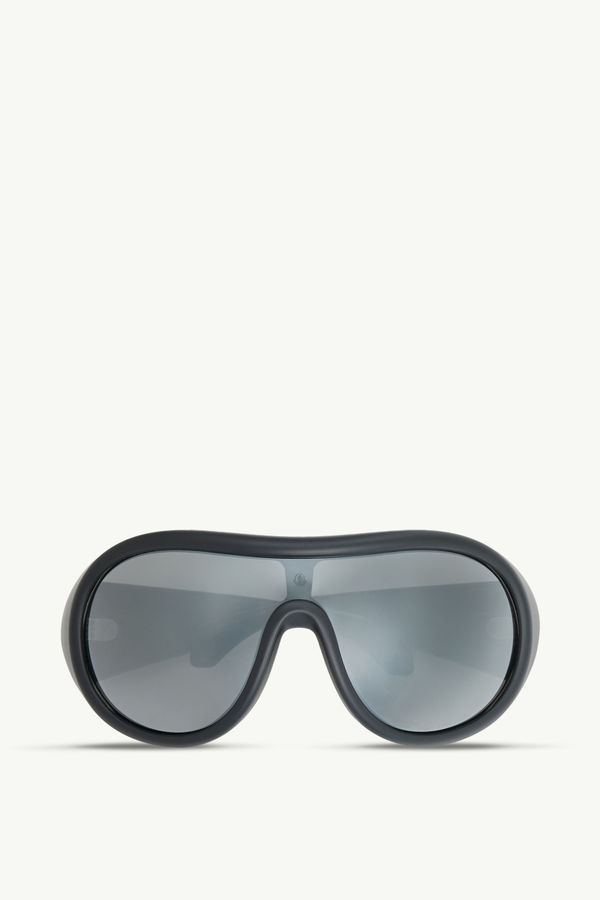 Lunettes de soleil ovales Thyra Mixte Noir Mat Moncler 0