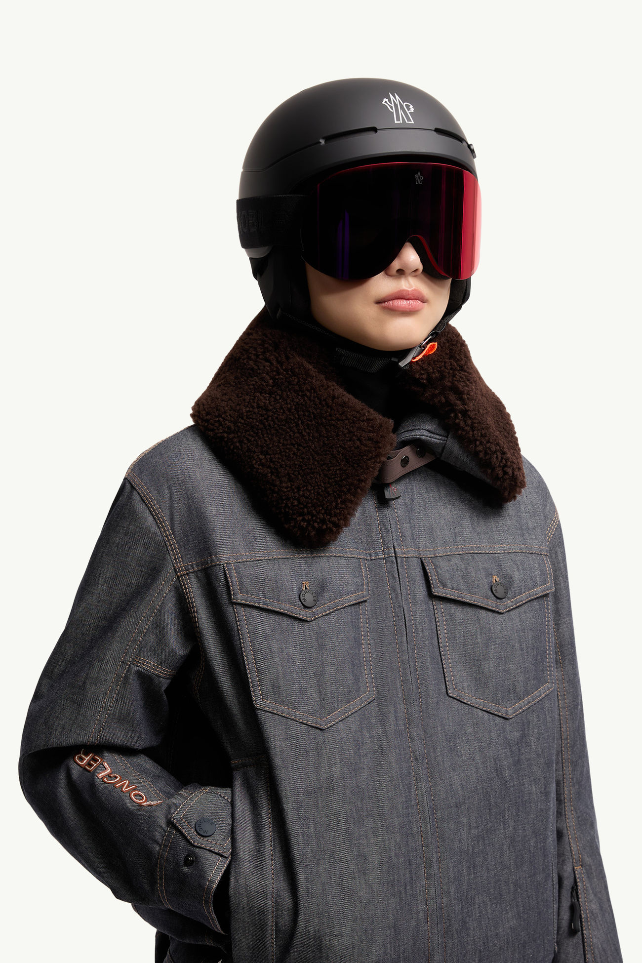 Snowflare스키 고글 젠더 뉴트럴 매트 레드 Moncler 1