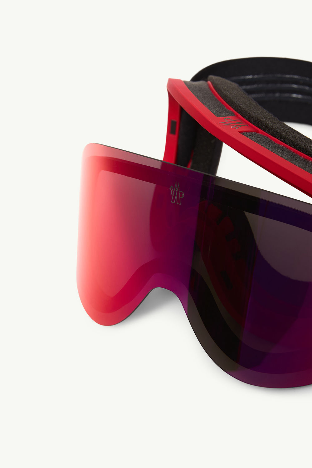 Ski Googles Gender Neutral Matte Red Moncler 6