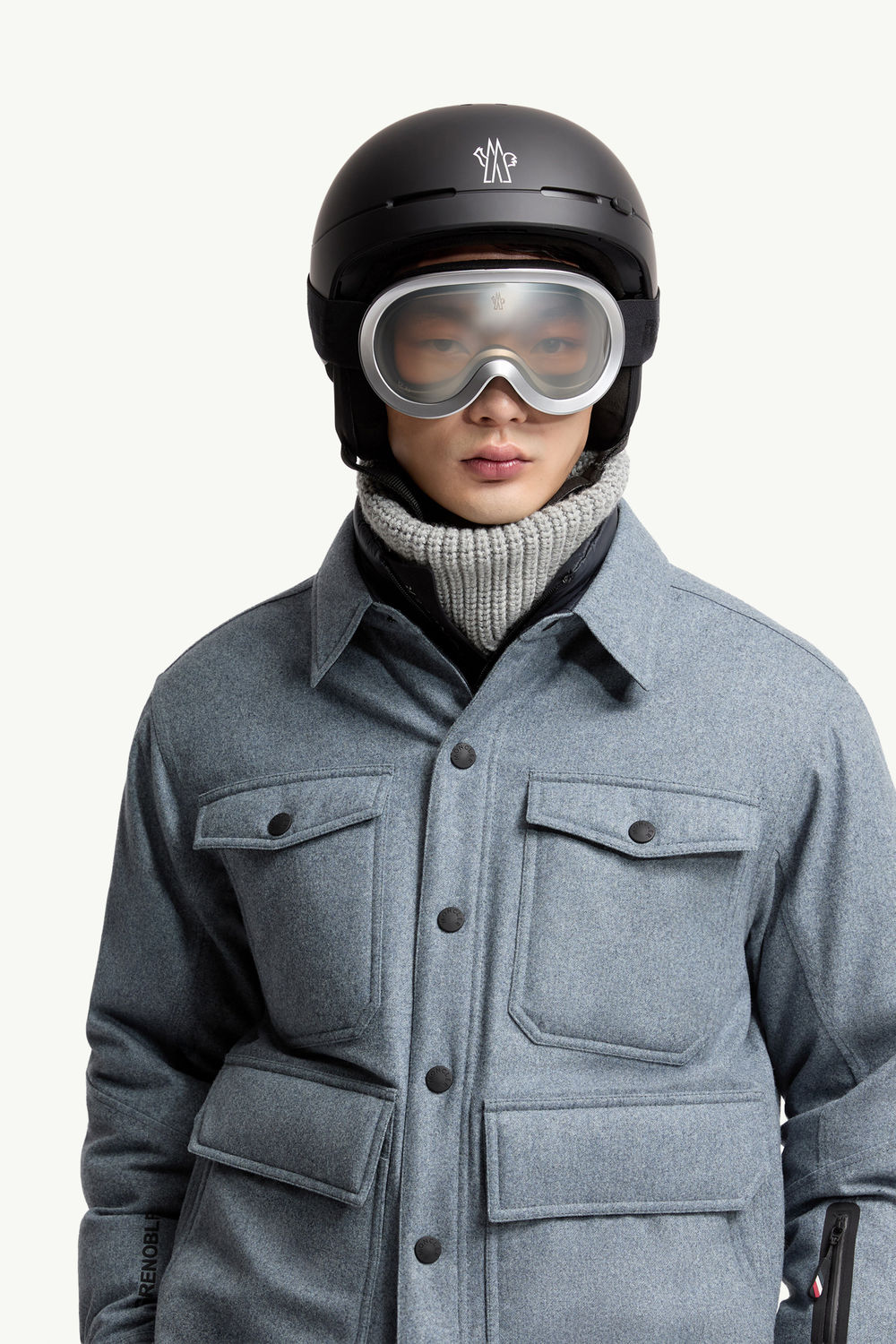 Ski Googles Gender Neutral Silver Moncler 2