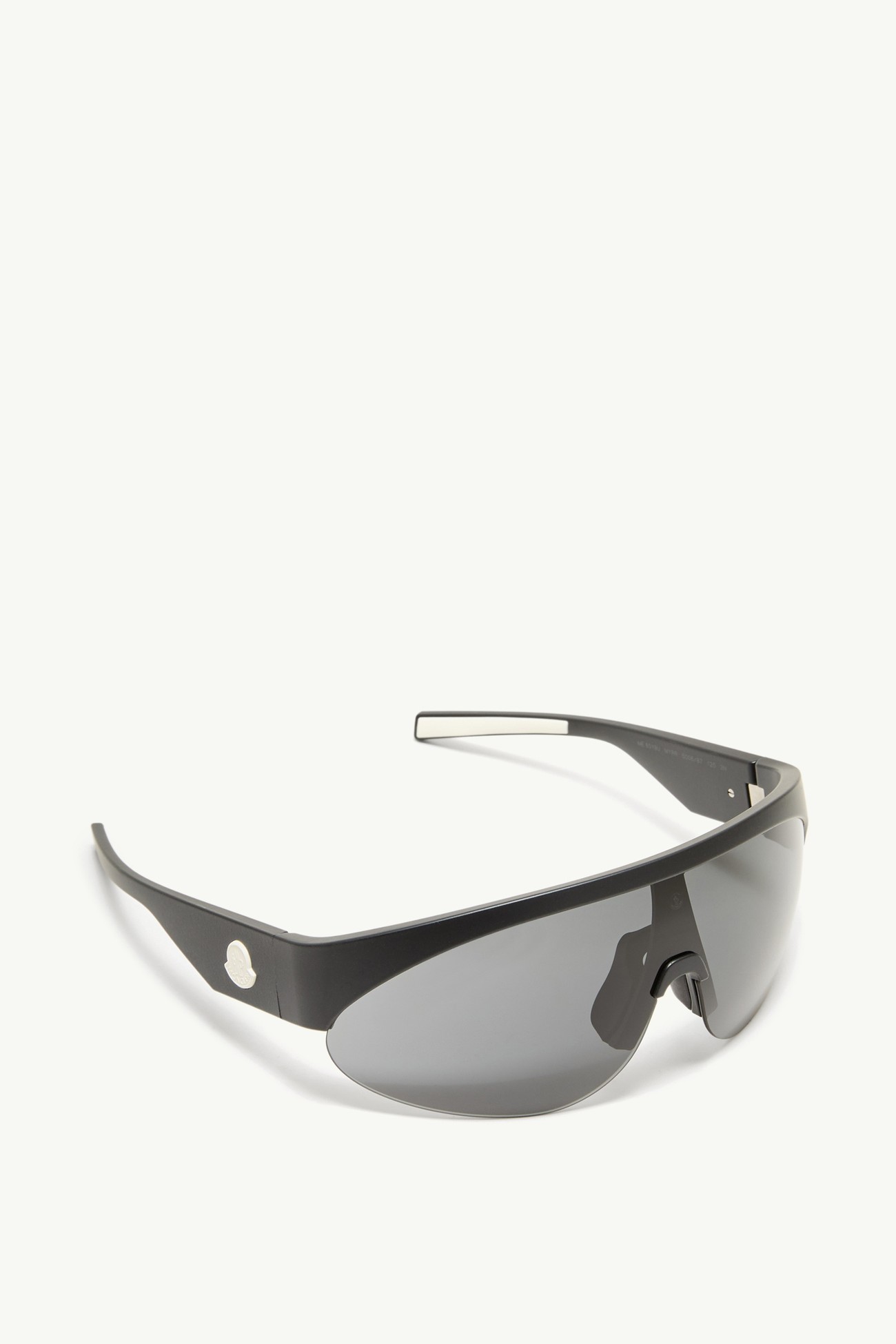 Occhiali da sole ovali Myr Gender Neutral Nero Opaco Moncler 3
