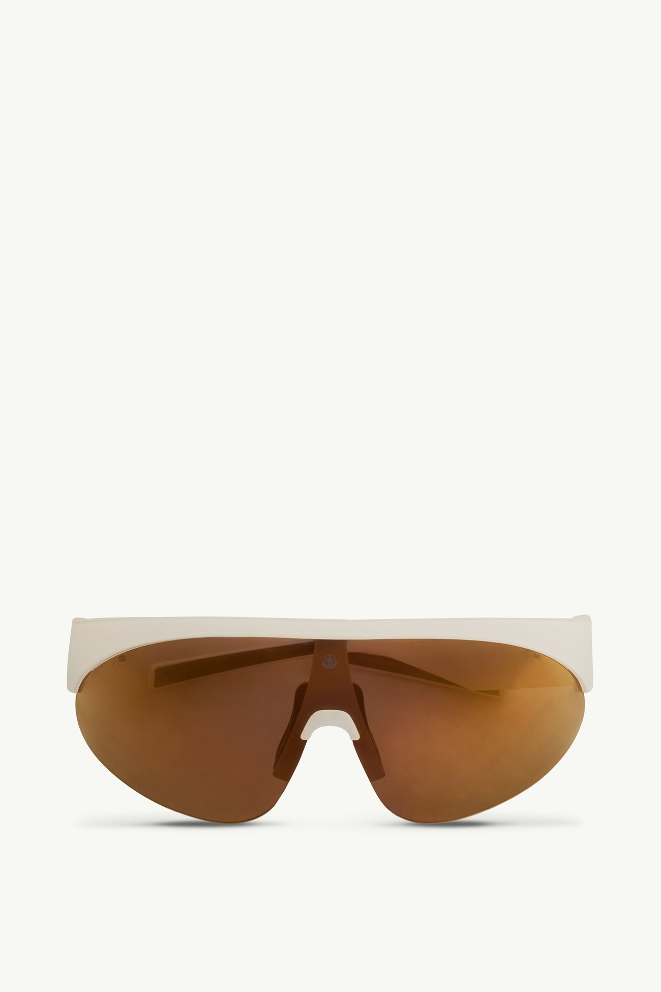 Lunettes de soleil ovales Myrr Mixte Blanc Cassé Moncler 0