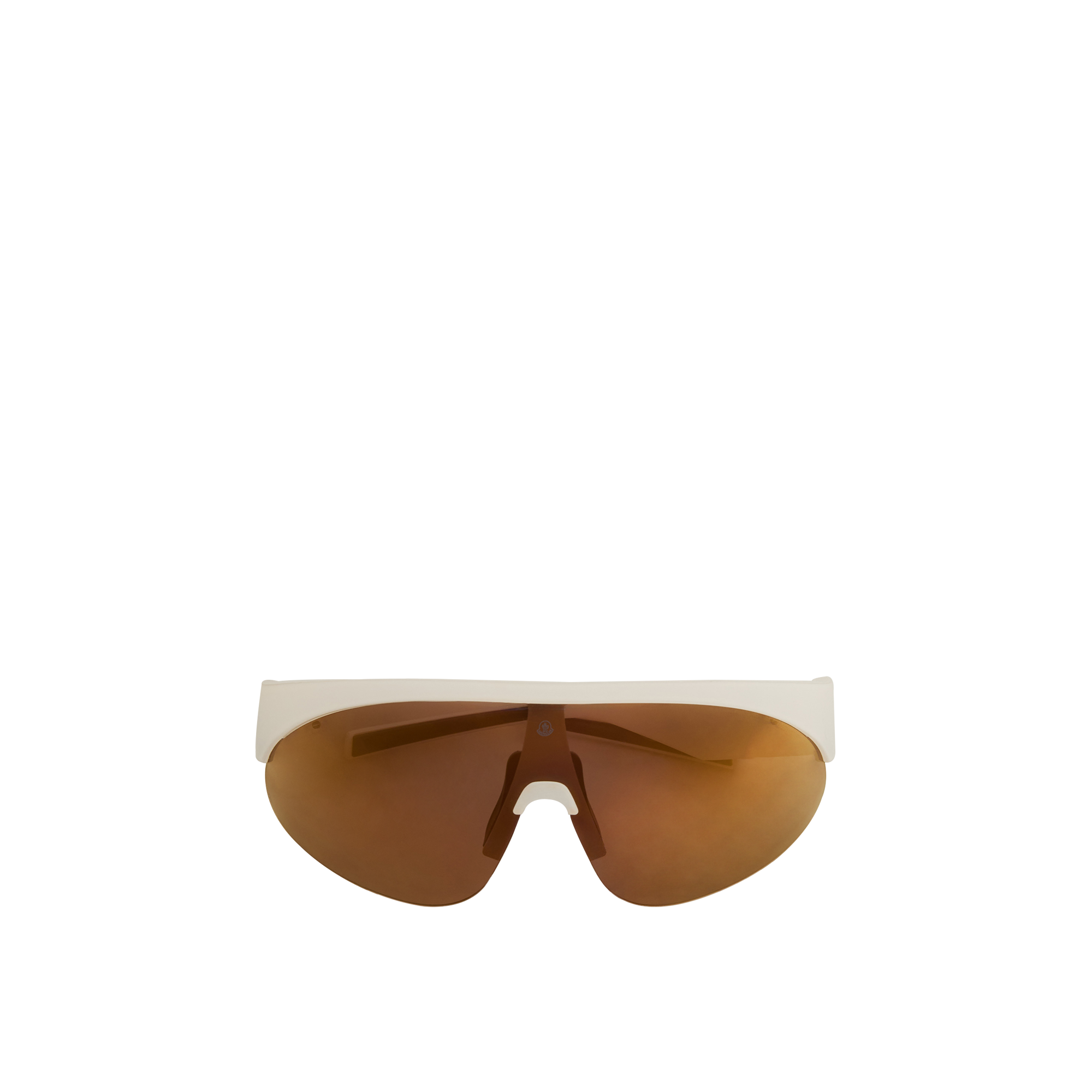 Moncler Unisex Sunglass MYRR - Frame color: Opal White, Lens color: Mirror Bronze - Image 3