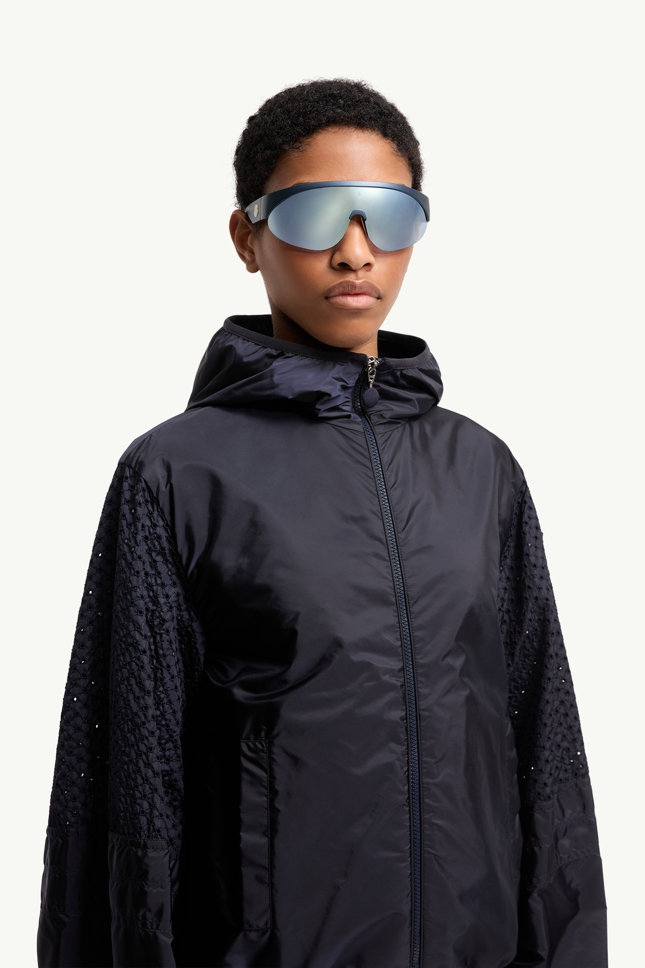 Occhiali da sole ovali Myr Gender Neutral Blu Opaco Moncler 2