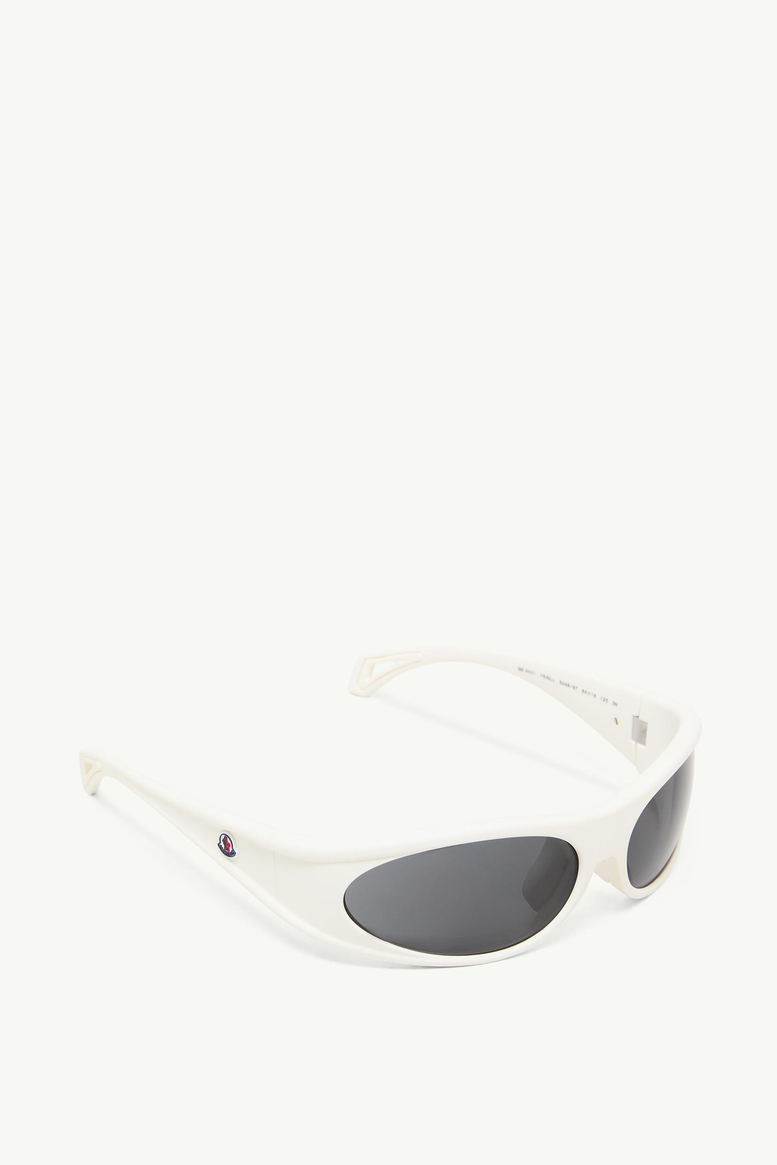 Moncler サングラス ホワイト ML0048 White Traill Oval Sunglasses - Sunglasses for Men | Moncler LT