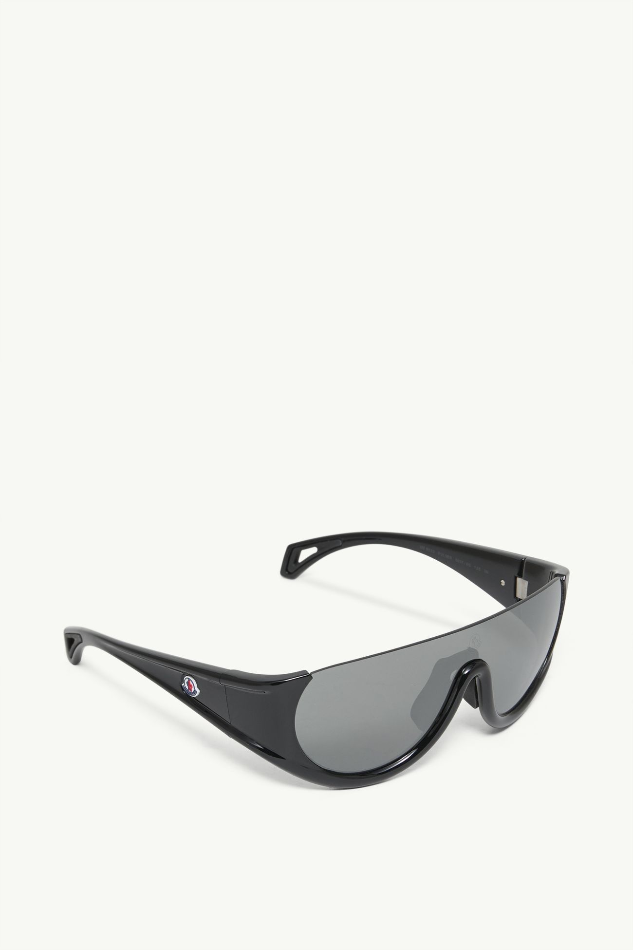 Pulser Wraparound Sunglasses Gender Neutral Shiny Black Moncler 4
