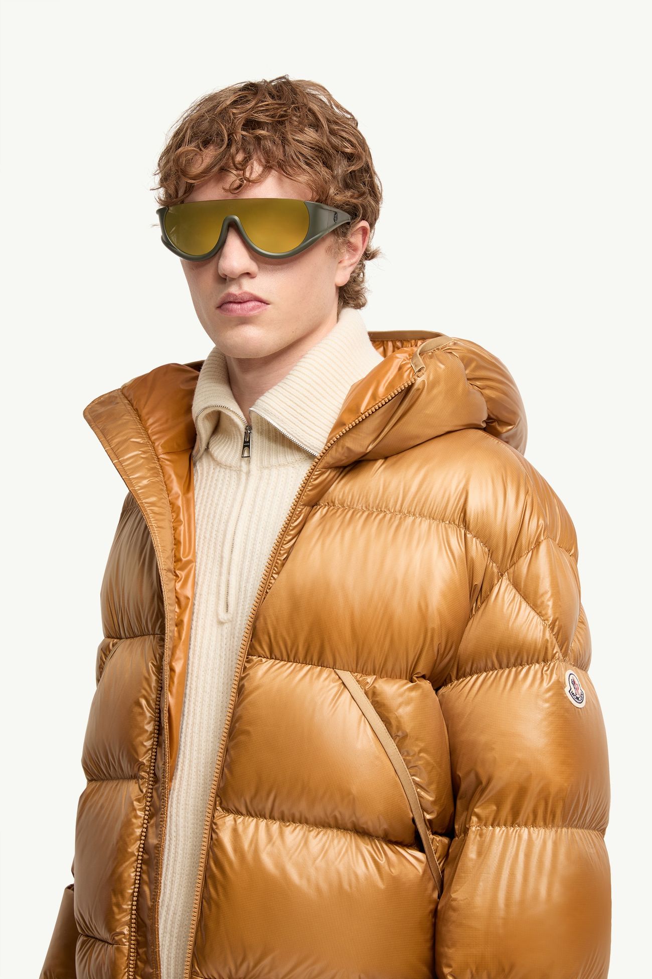 Pulser Wraparound Sunglasses Gender Neutral Dark Gray Moncler 1