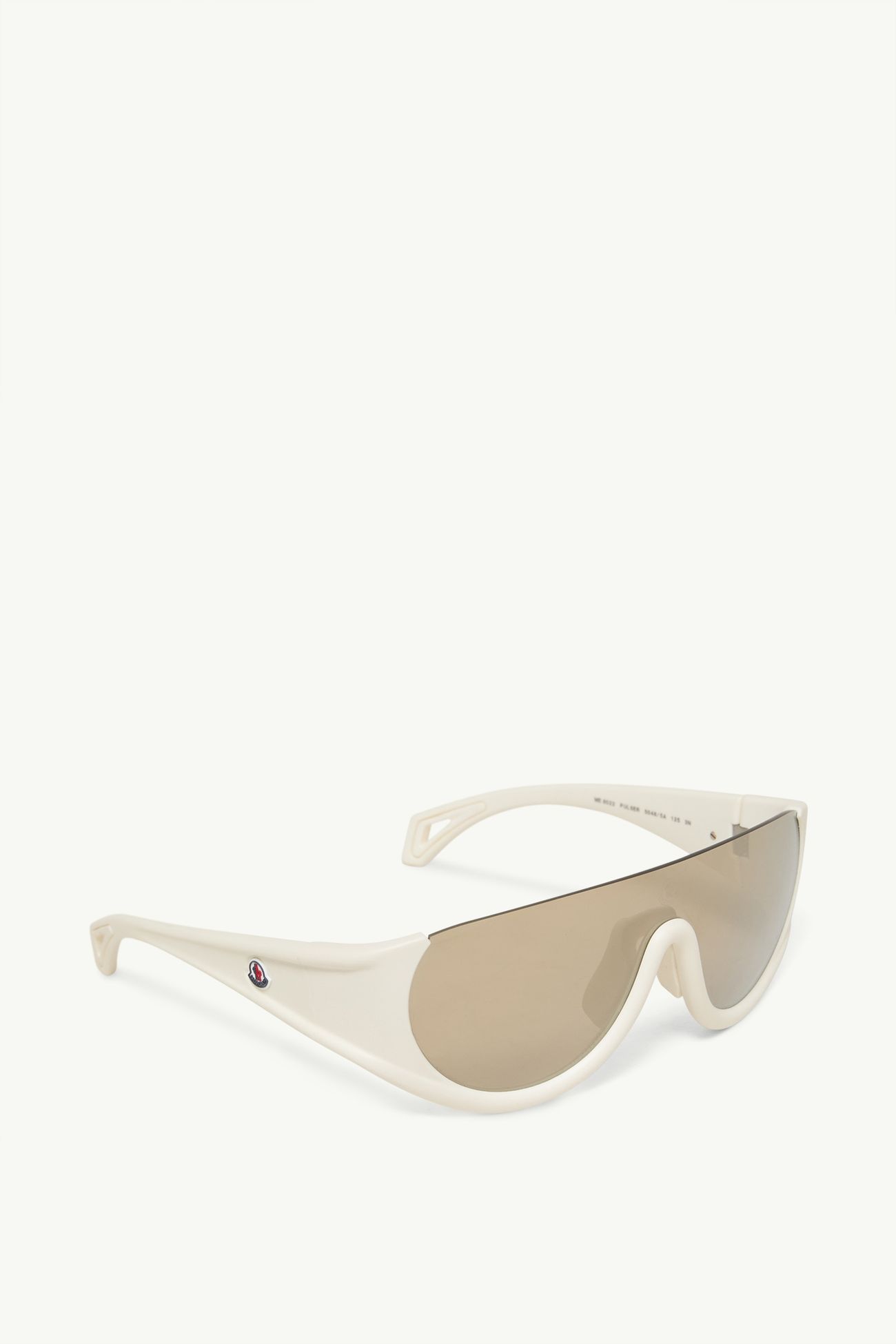 Pulser Wraparound Sunglasses Gender Neutral White Ivory Moncler 4